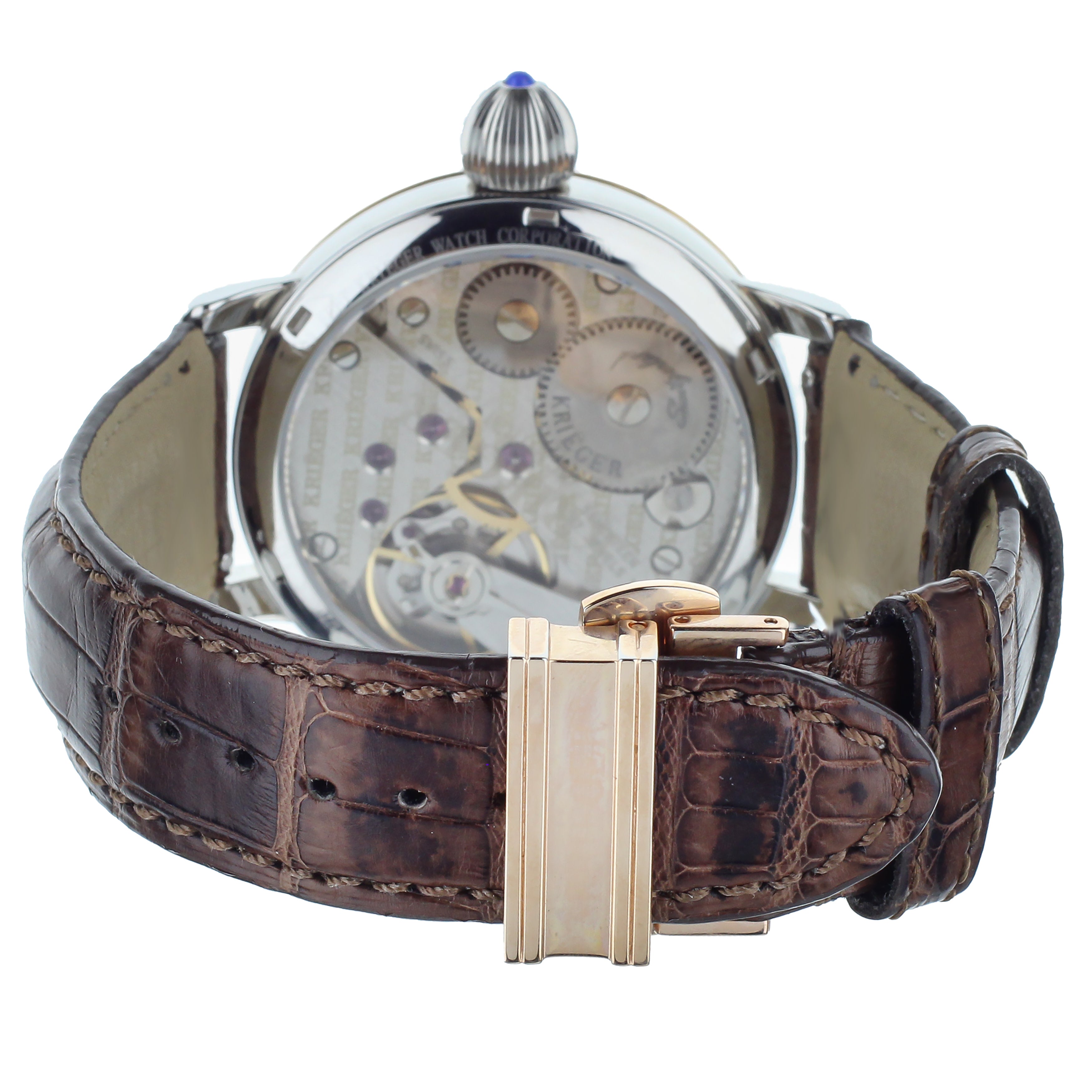 Krieger Gigantium Stainless Steel and Rose Gold with Diamond Bezel K7007