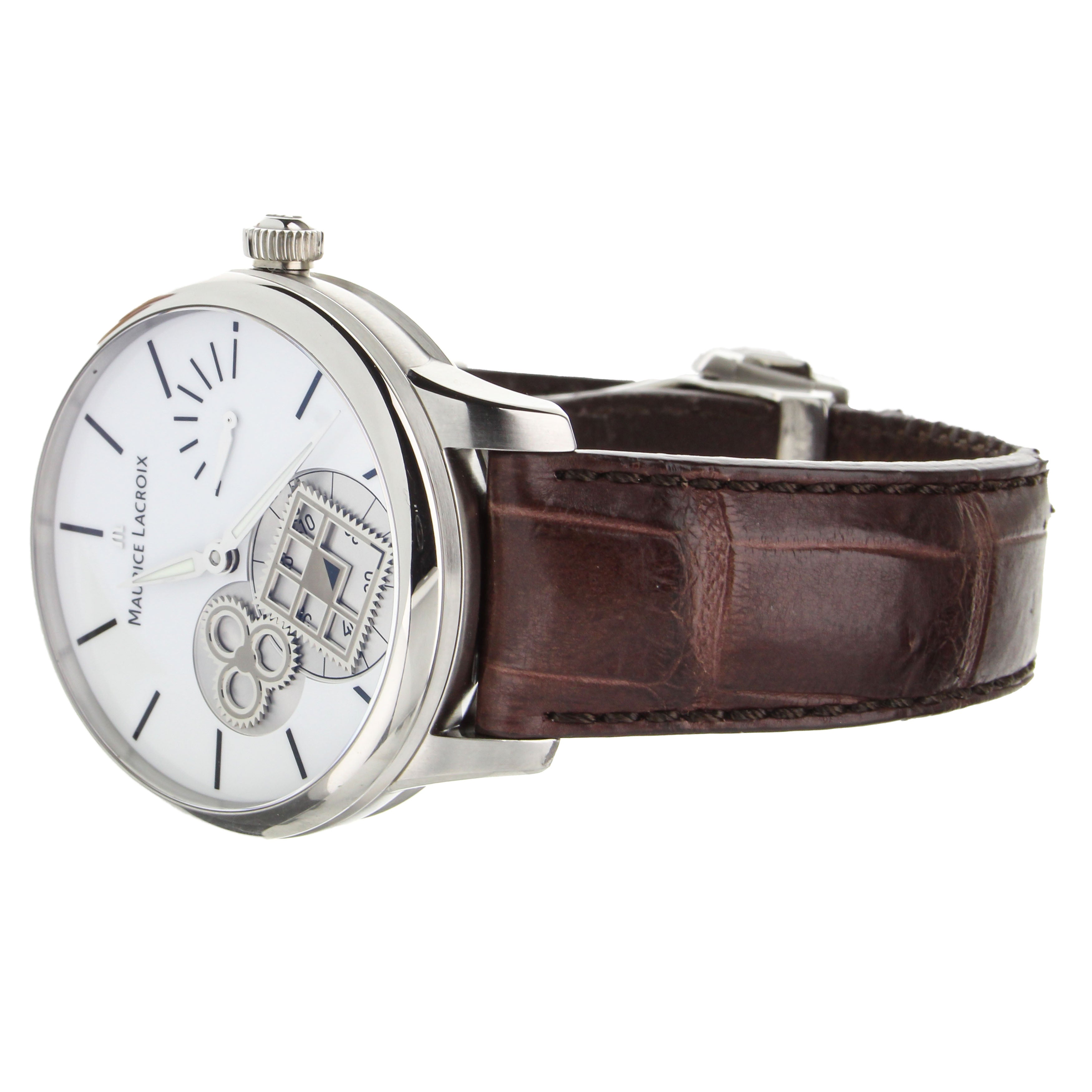 Maurice Lacroix Masterpiece Square 43MM Full Set Ref:MP7158-SS001-101-1