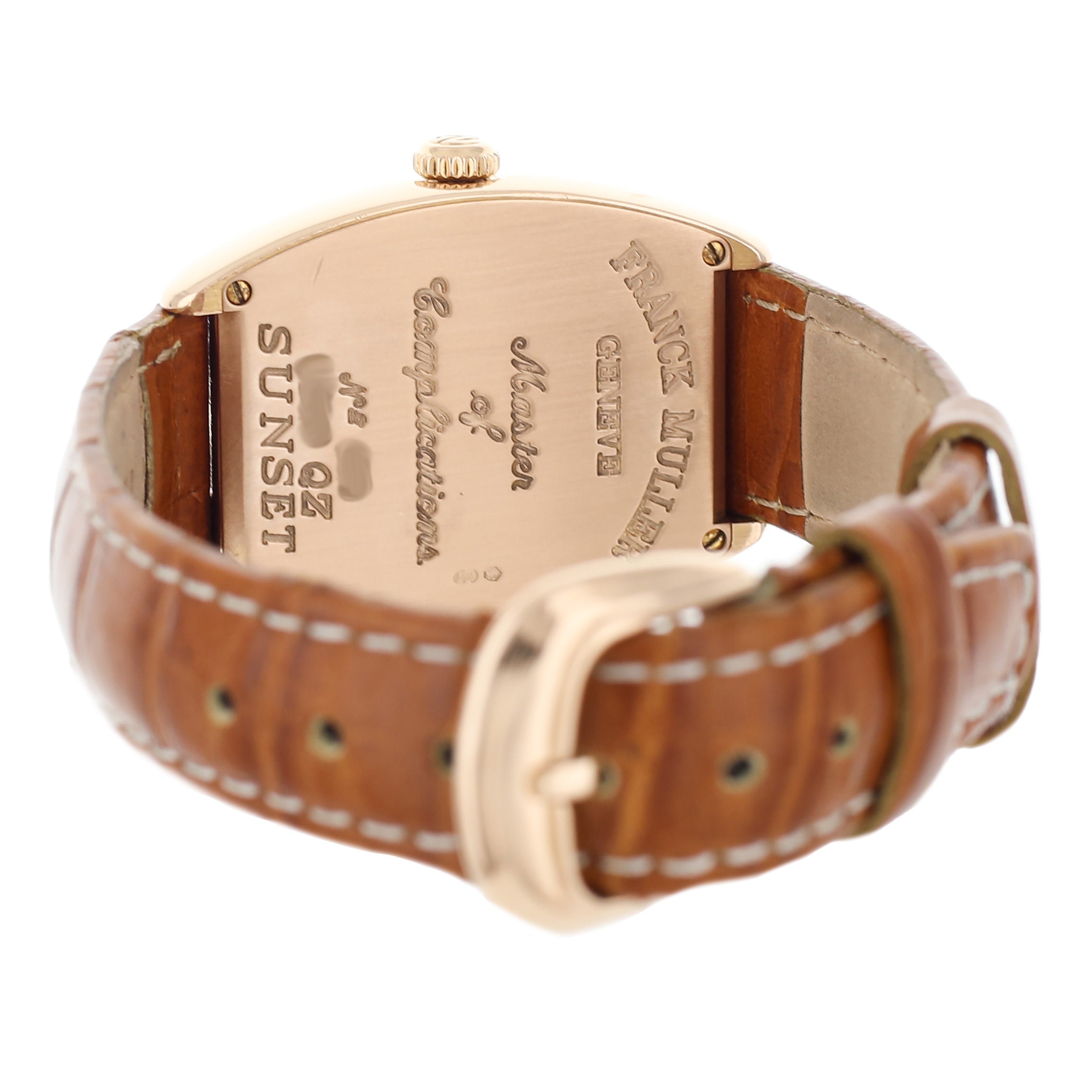 Franck Muller Casablanca Curvex Rose Gold Silver Dial Quartz 29mm 7502QZ