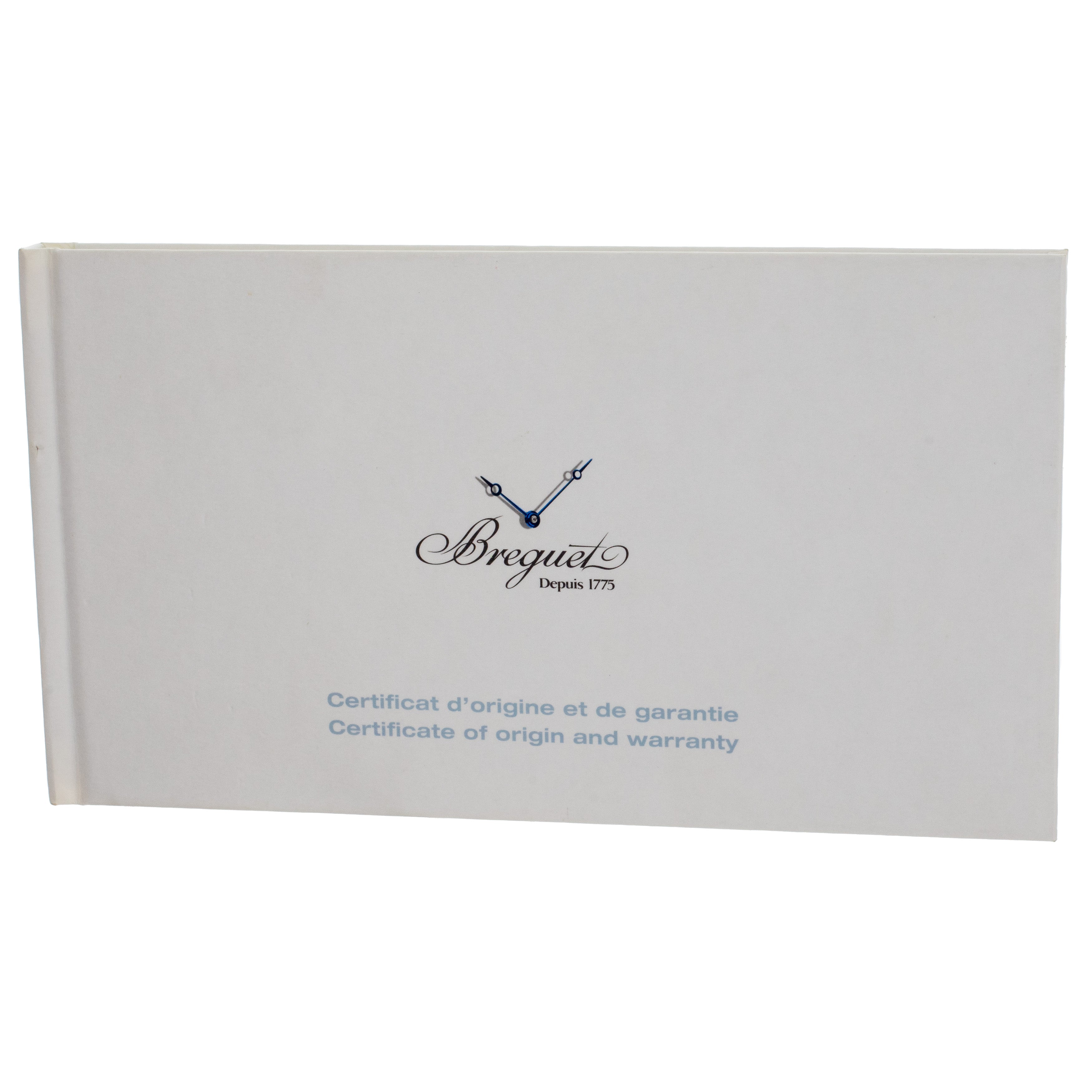 Breguet Marine Chronograph White Gold Diamond MOP Rubber 34mm 8828BB/5D/586