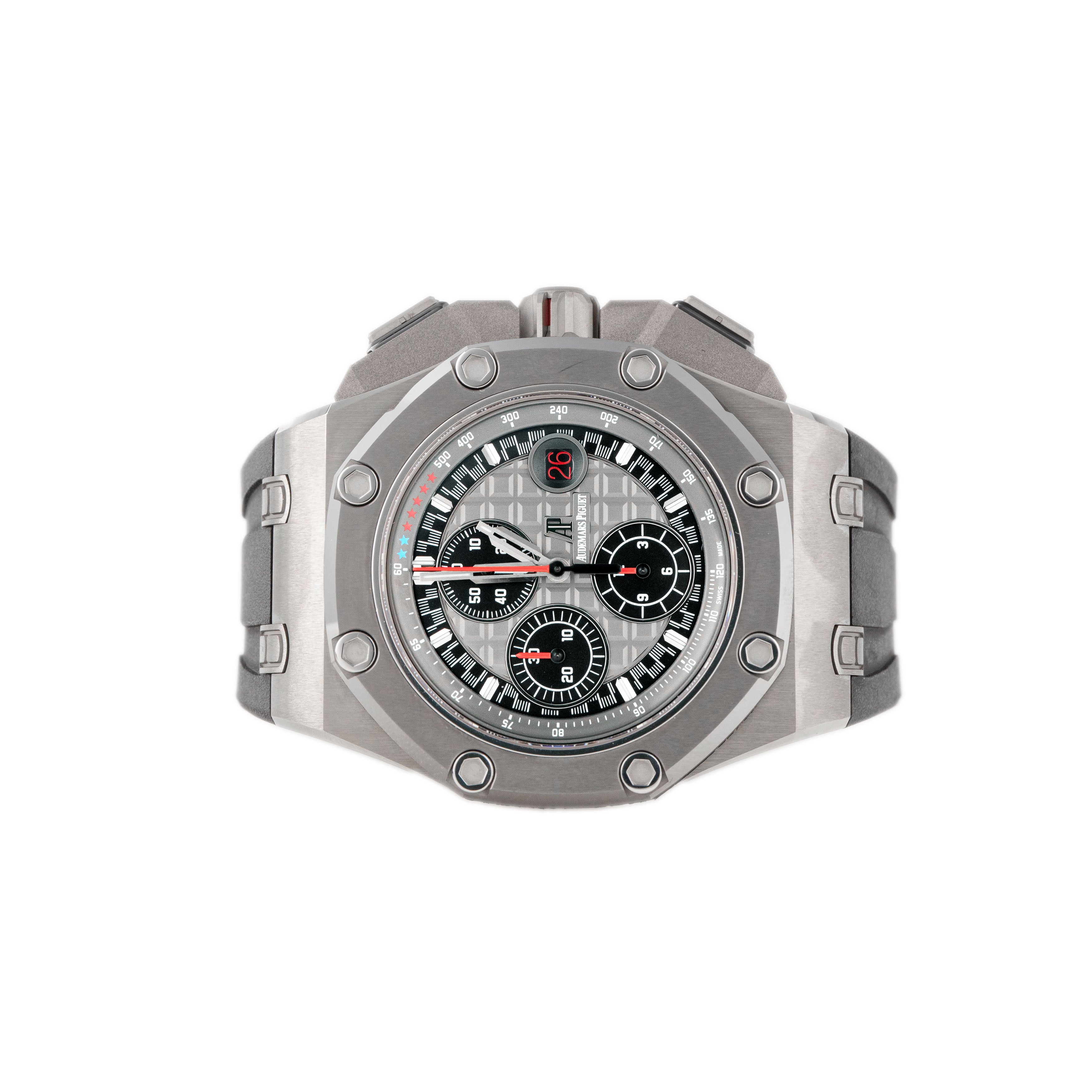 Audemars Piguet Royal Oak Offshore Chronograph Michael Schumacher Black Dial Titanium Rubber Strap 44mm 26568IM.OO.A004CA.01