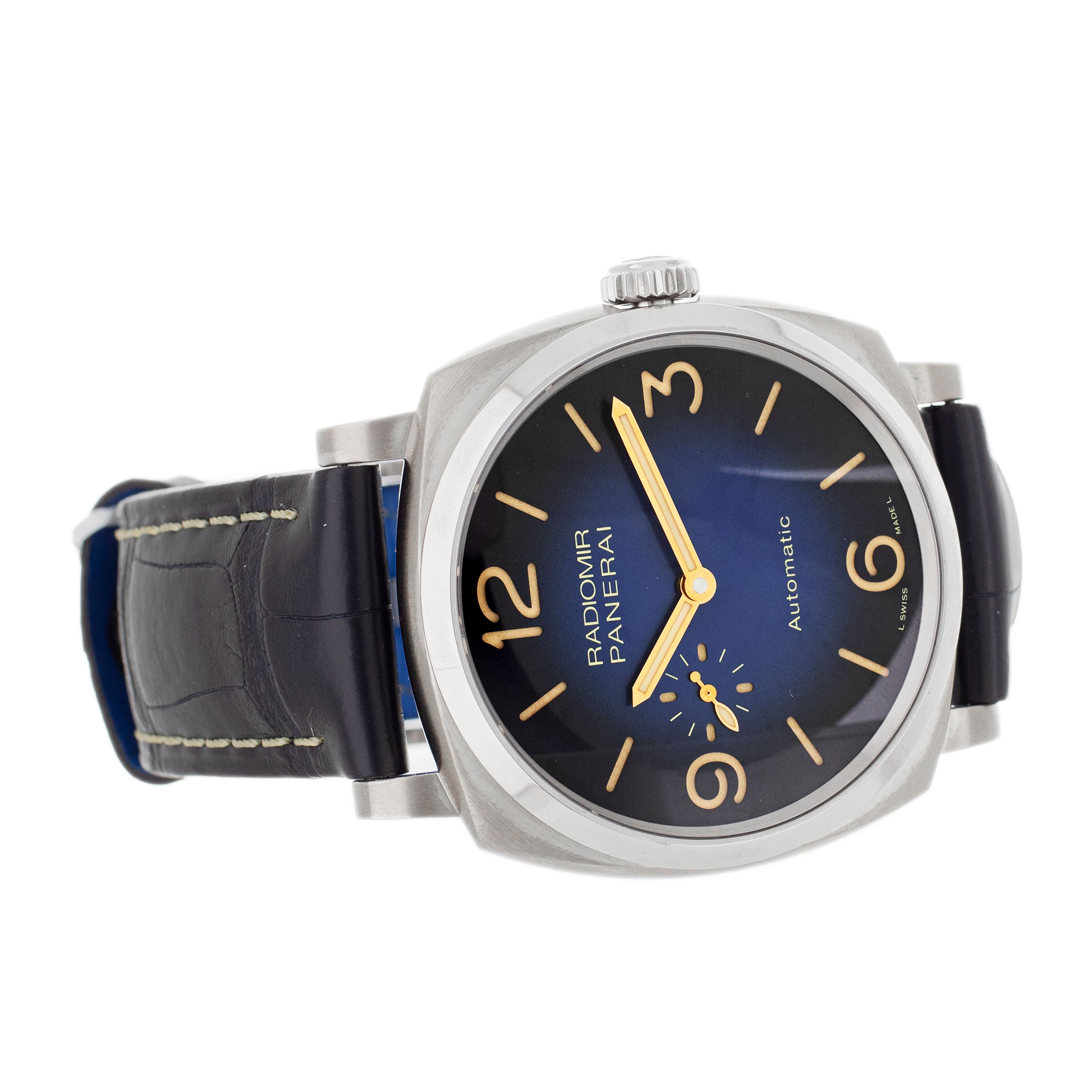 Panerai Radiomir Mediterraneo Titanium Blue Dial 45mm PAM01078