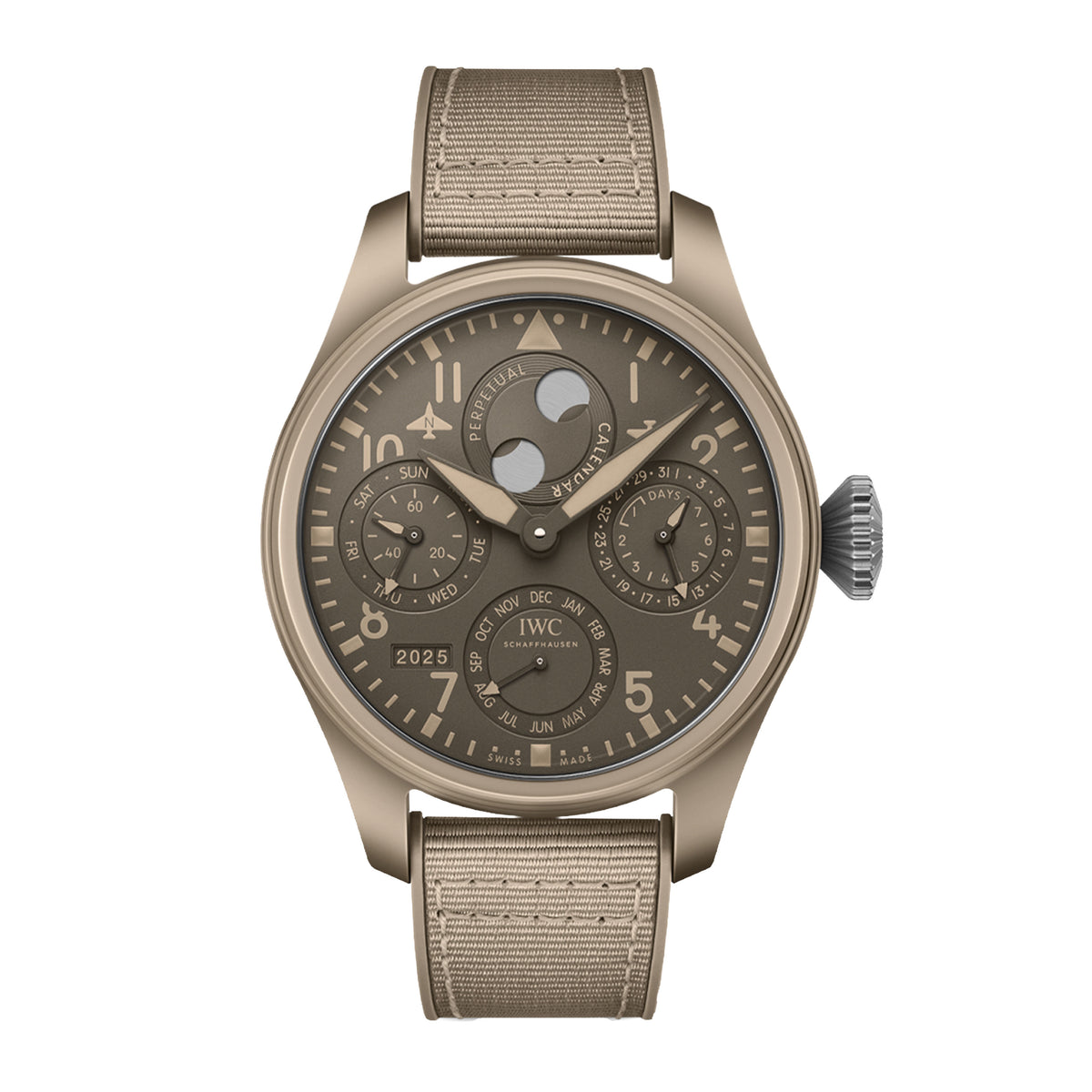 IWC Big Pilot's Watch Perpetual Calendar Mojave Watch, 46mm Tan Dial, IW503004