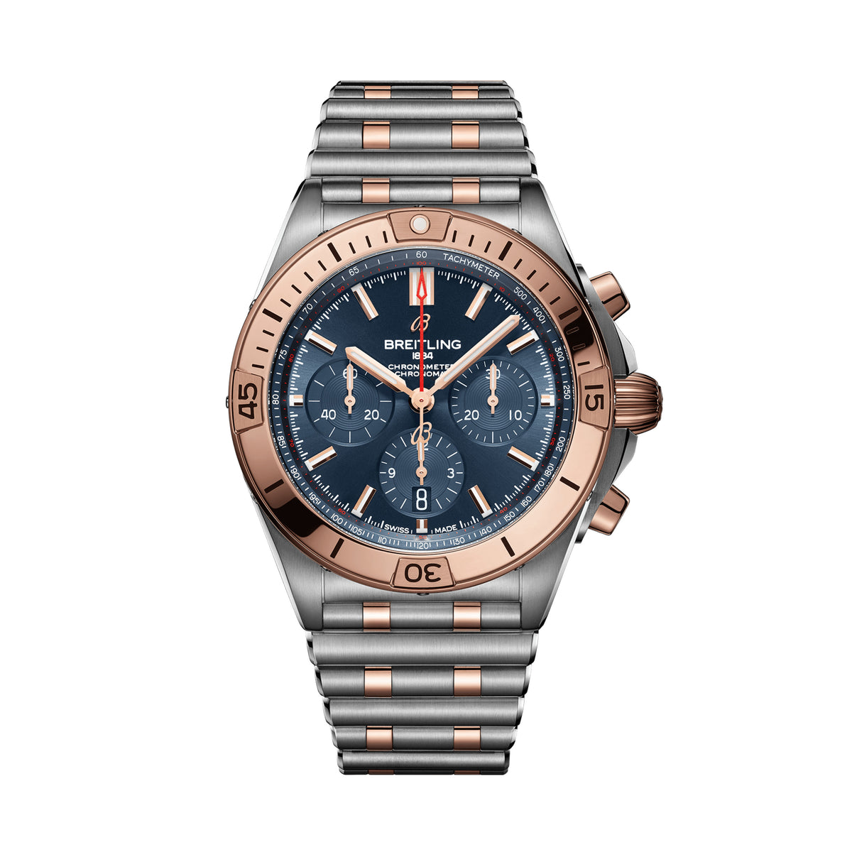 Breitling Chronomat B01 Watch, 42mm Blue Dial, UB0134101C1U1