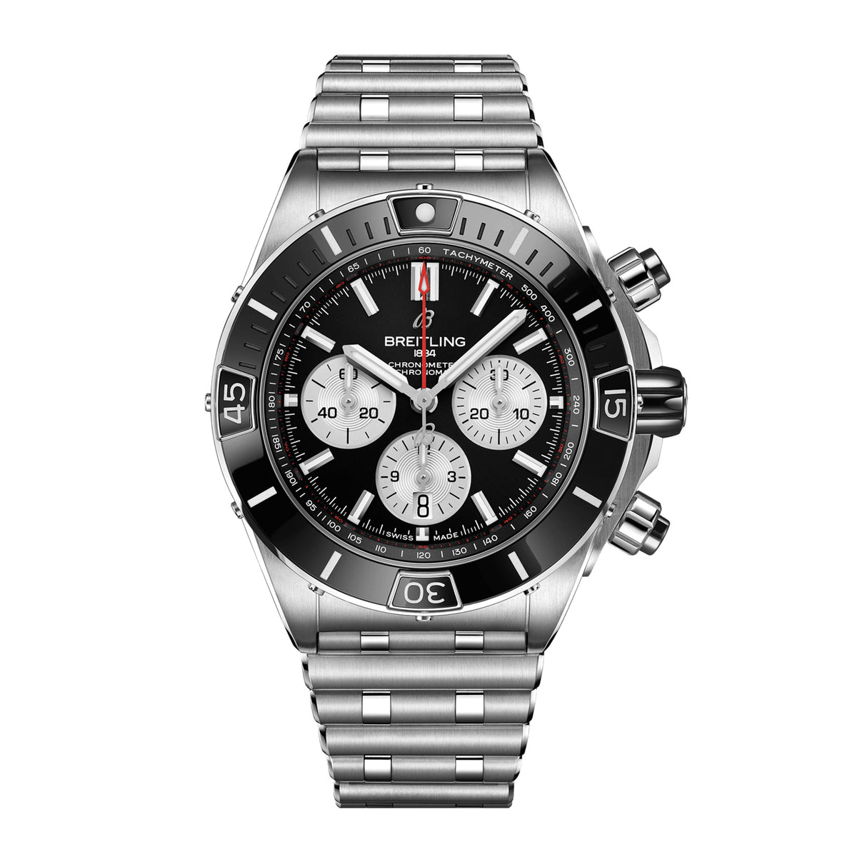 Breitling Super Chronomat B01 Watch, 44mm Black Dial, AB0136251B1A1