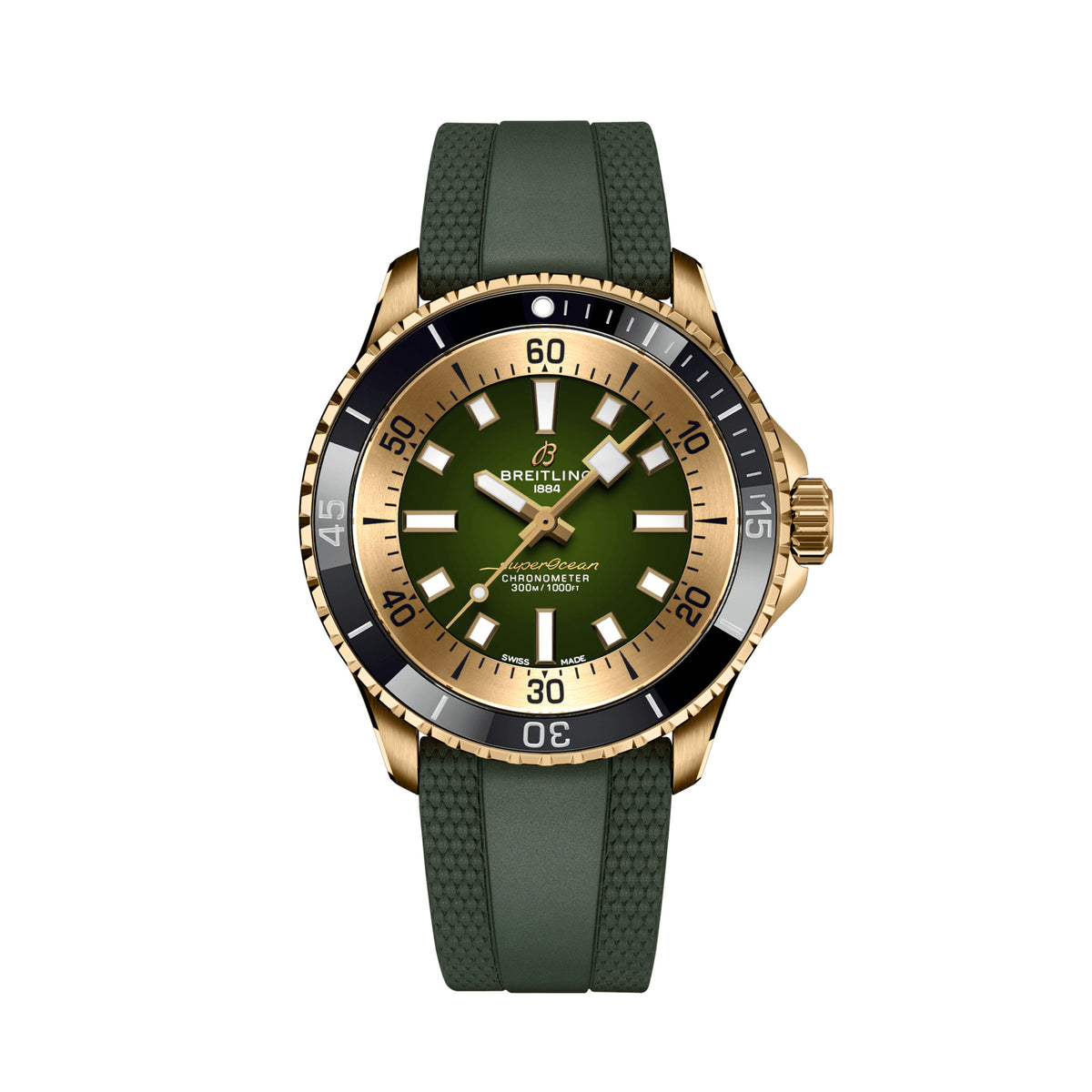 Breitling Superocean Automatic Watch, 42mm Green Dial, N17375201L1S1
