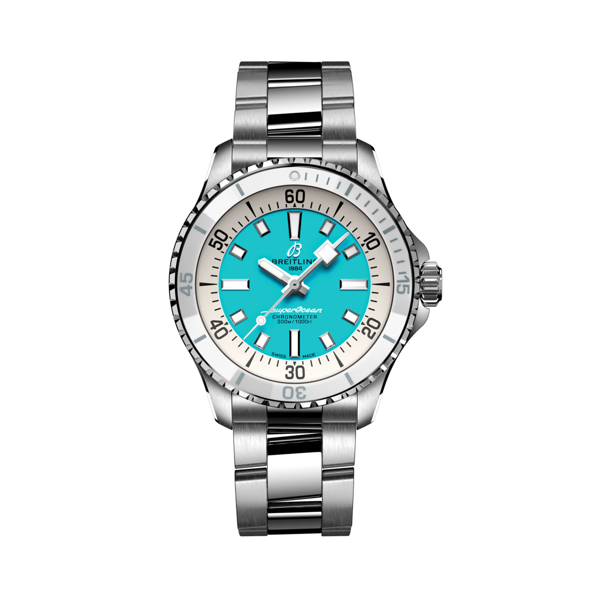Breitling Superocean Automatic Watch, 36mm Blue Dial, A17377211C1A1