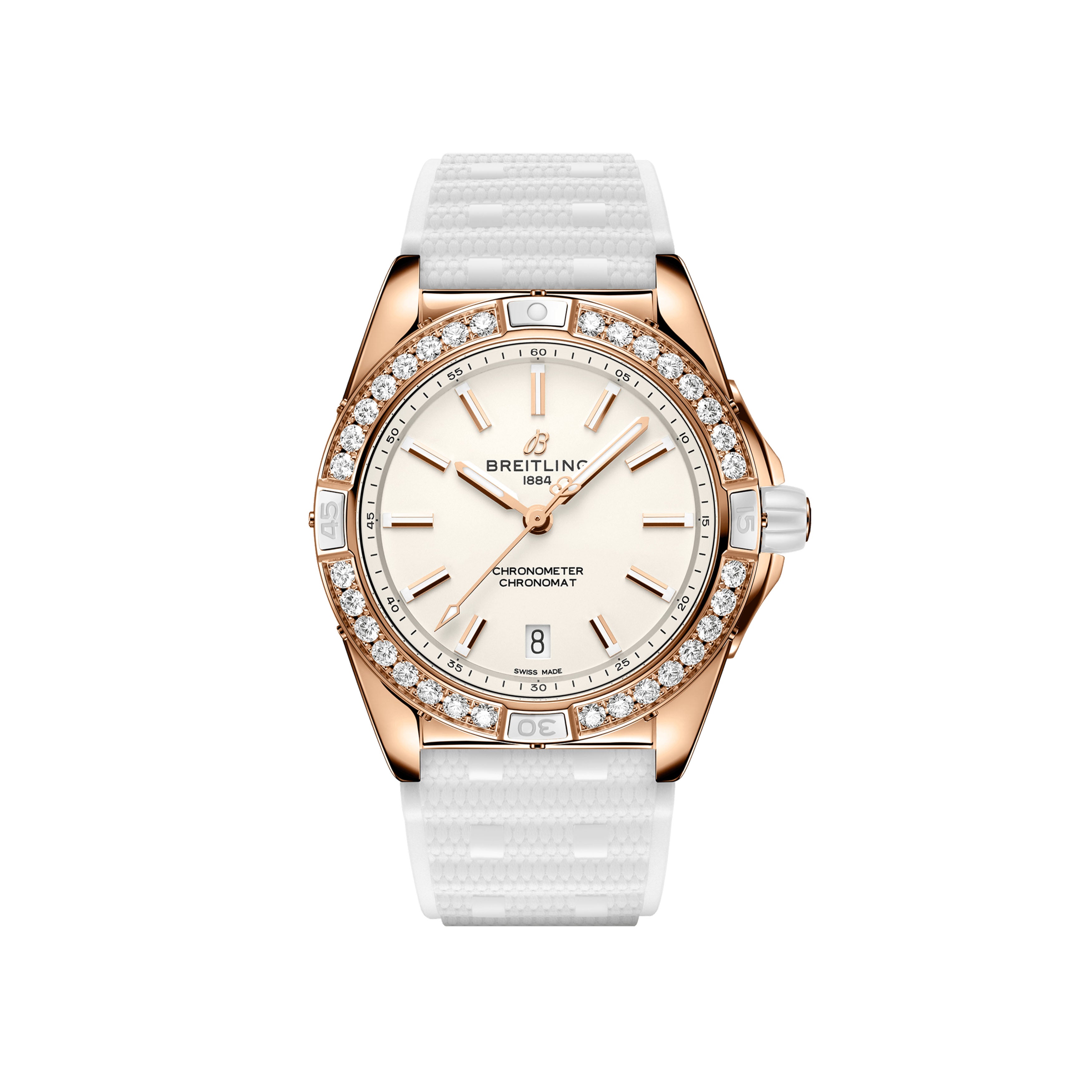 Breitling Super Chronomat Automatic Origins Watch, 38mm White Dial, R17356531G1S1