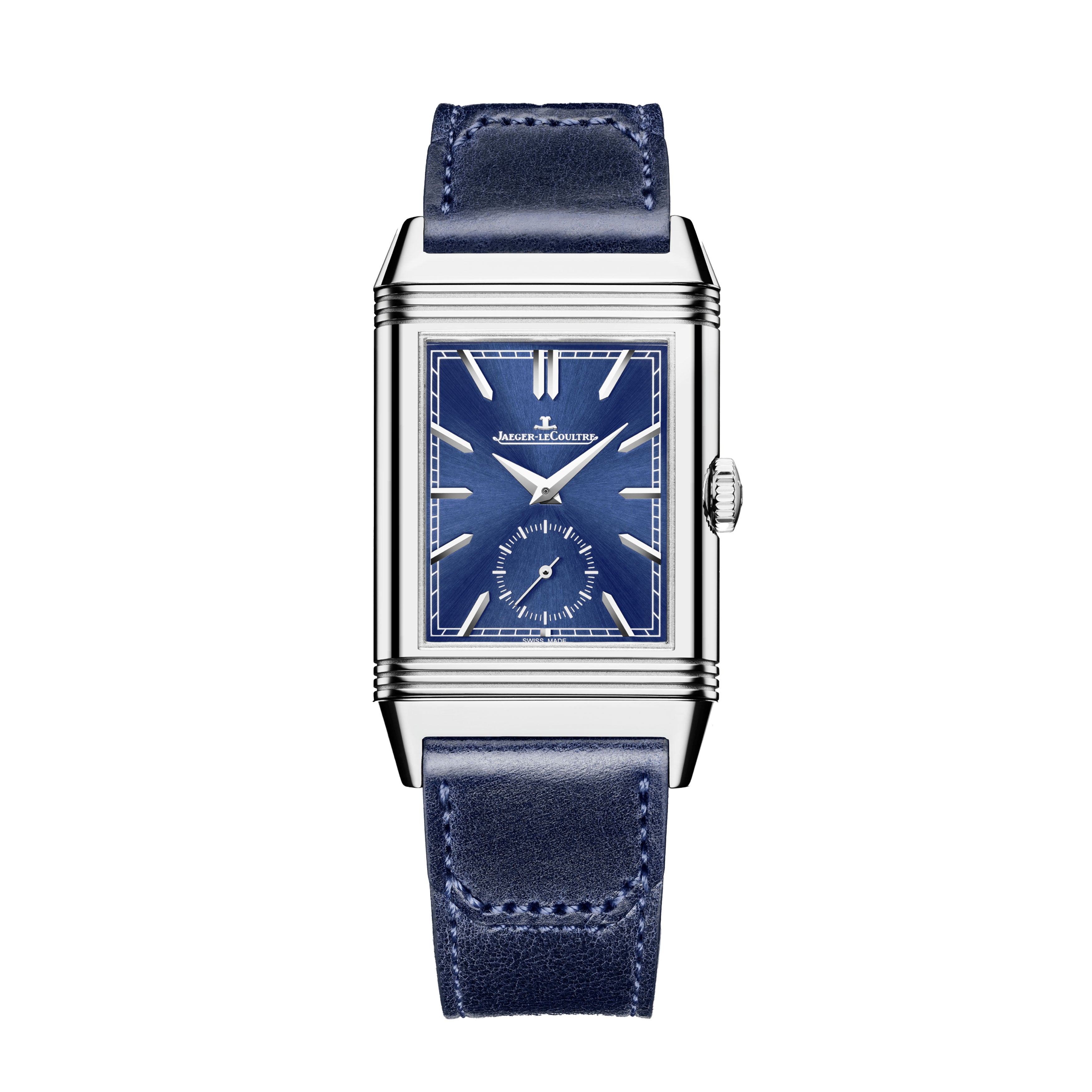Jaeger-LeCoultre Reverso Tribute Duoface Small Seconds Watch, 47mm Blue Dial, Q3988482