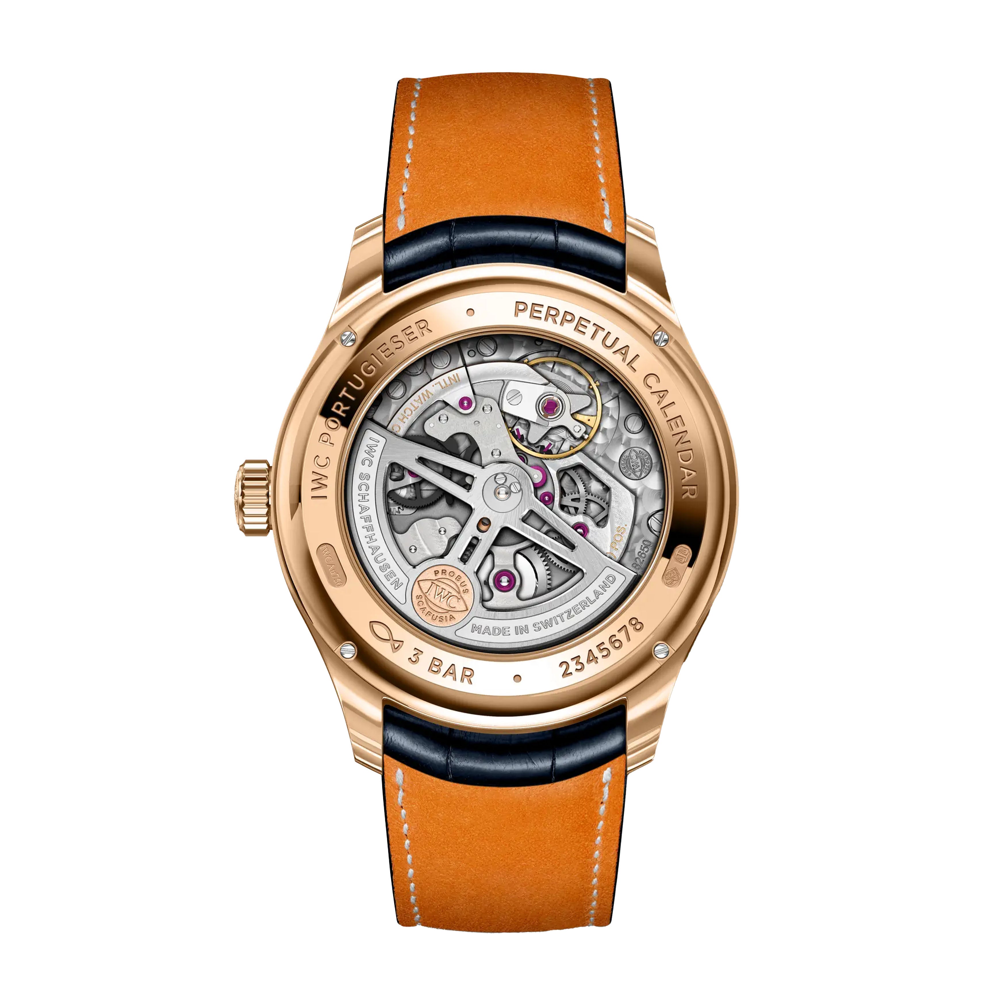 IWC Portugieser Perpetual Calendar 42 Boutique Edition Watch, 42.4mm Blue Dial, IW344205