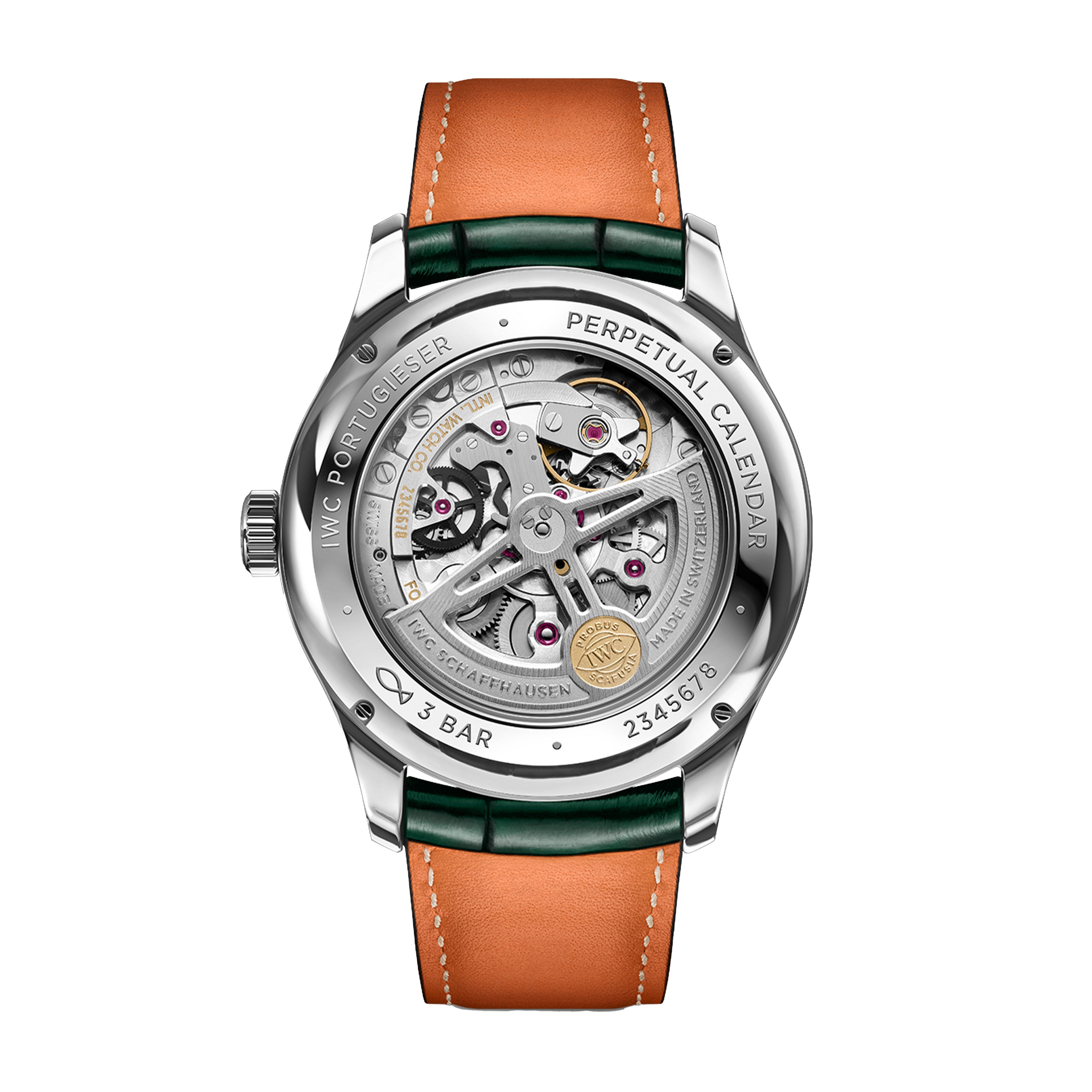IWC Portugieser Perpetual Calendar 42 Watch, 42.4mm Green Dial, IW344207