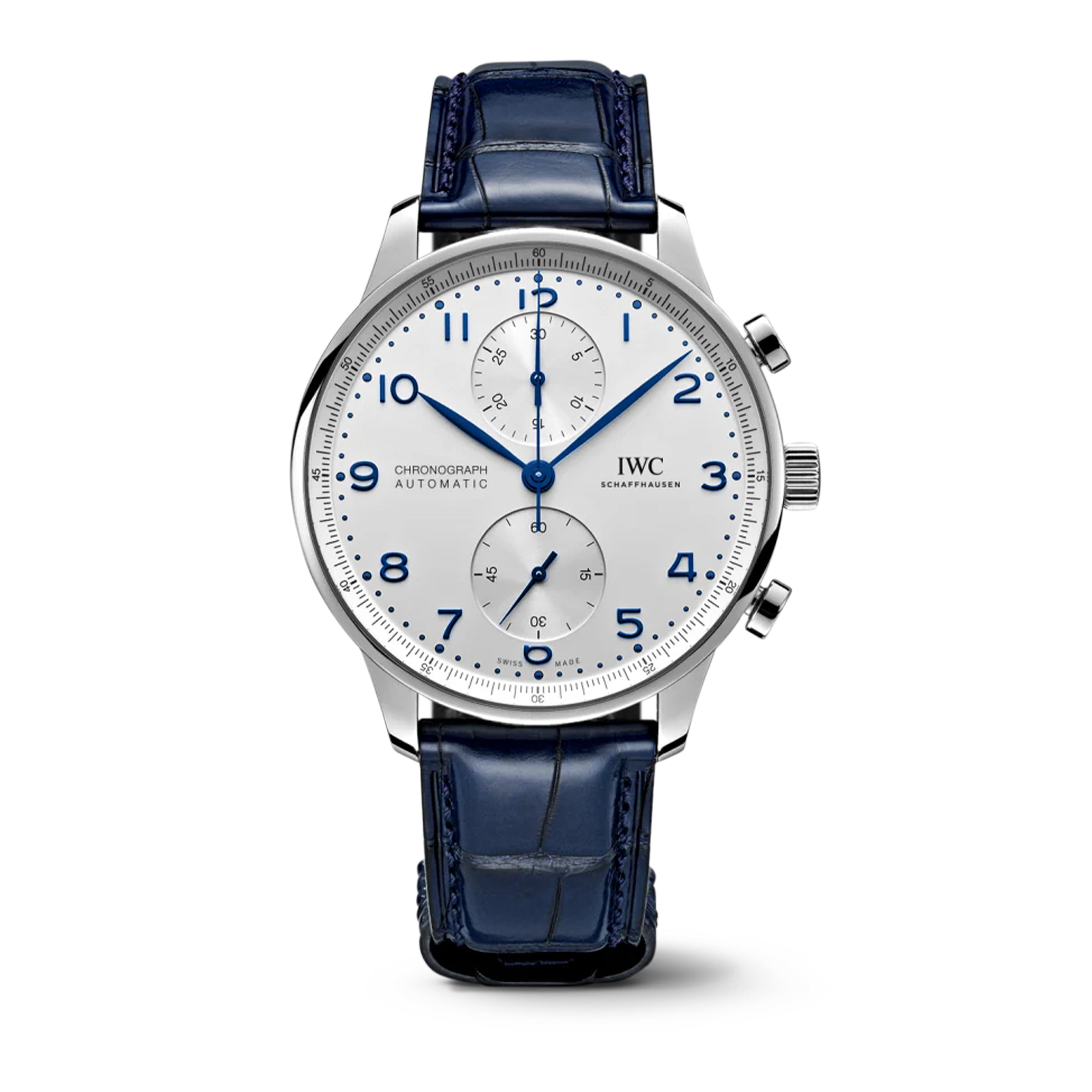 IWC Portugieser Chronograph Watch, 41mm Silver Dial, IW371605