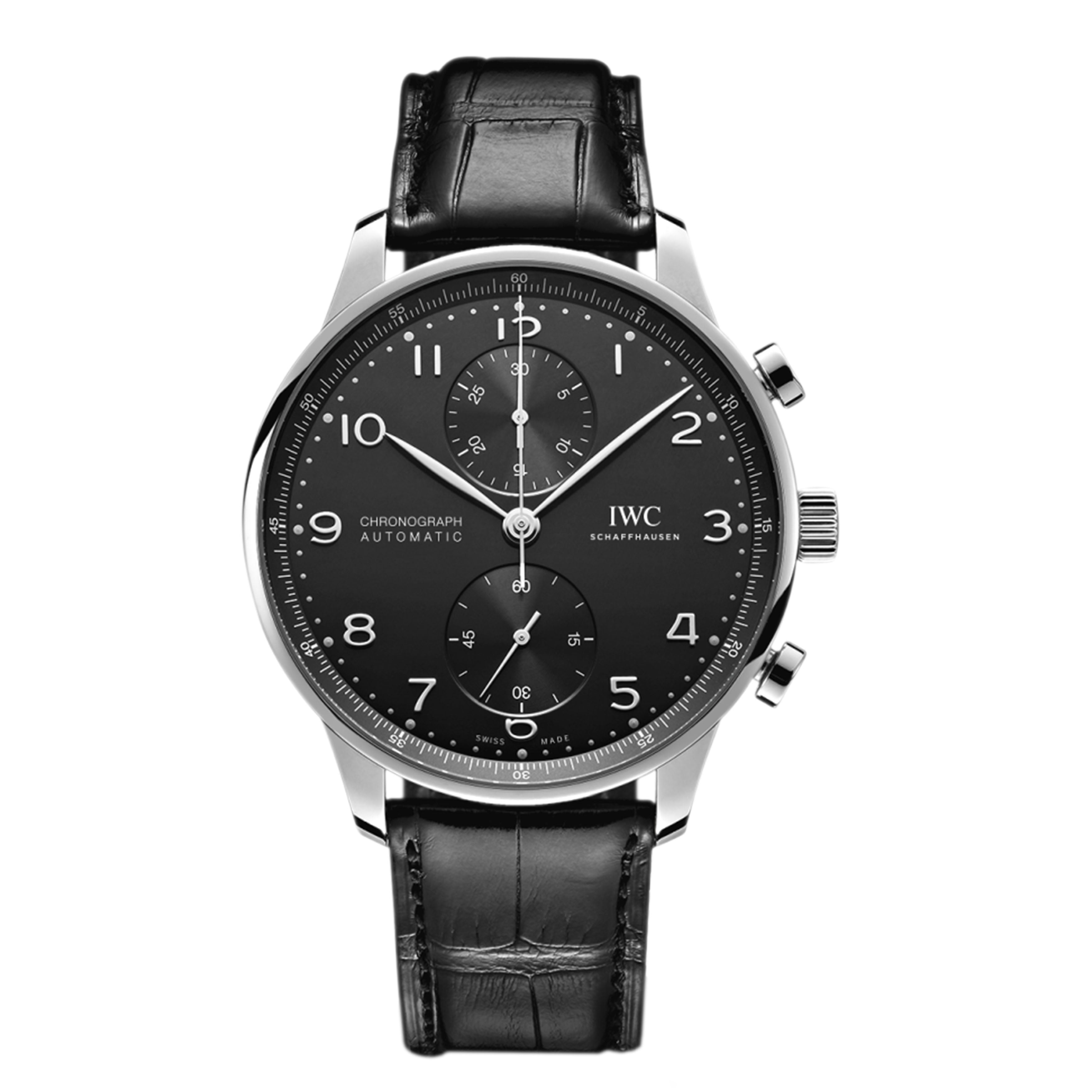 IWC Portugieser Chronograph Watch, 41mm Black Dial, IW371609
