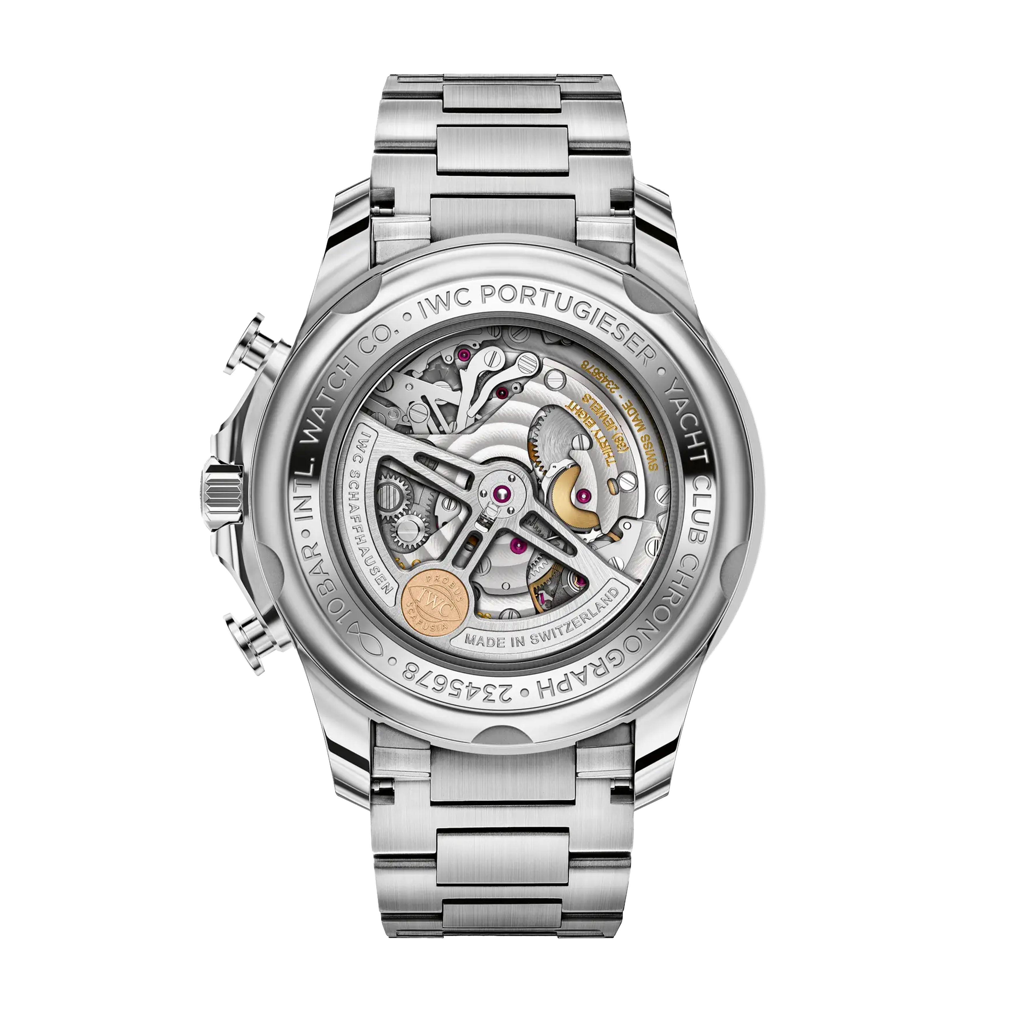 IWC Portugieser Yacht Club Chronograph Watch, 44.6mm White Dial, IW390702