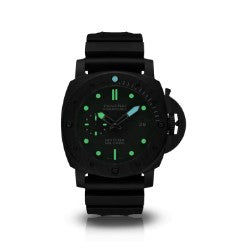 Panerai Submersible Marina Militare Carbotech Watch, 47mm Black Dial, PAM02979