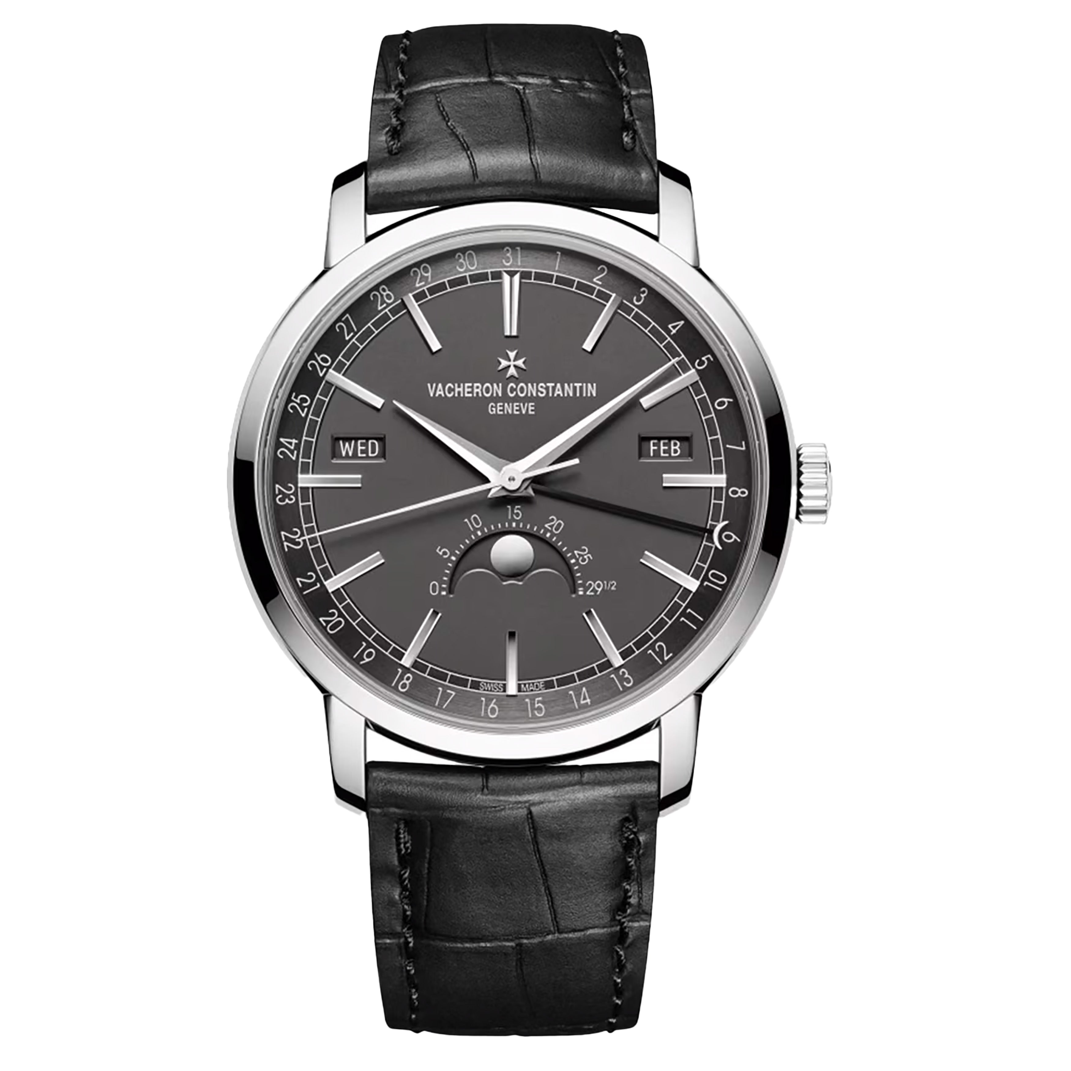 Vacheron Constantin Traditionnelle Complete Calendar Watch, 41mm Gray Dial, 4010T/000G-B740