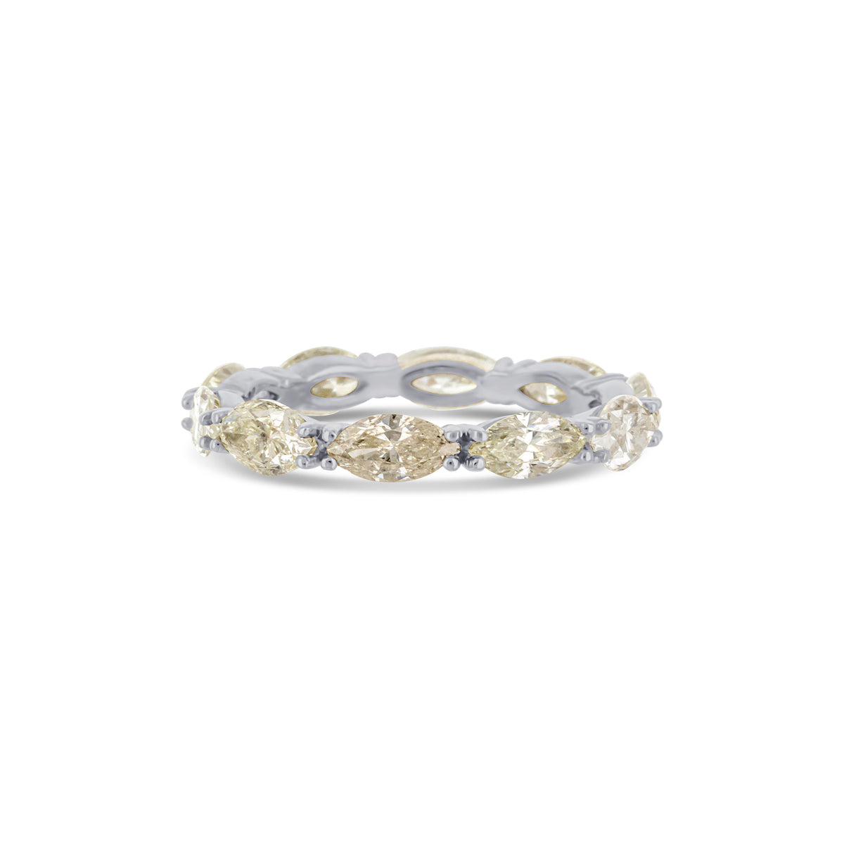 Platinum Marquise Eternity Band