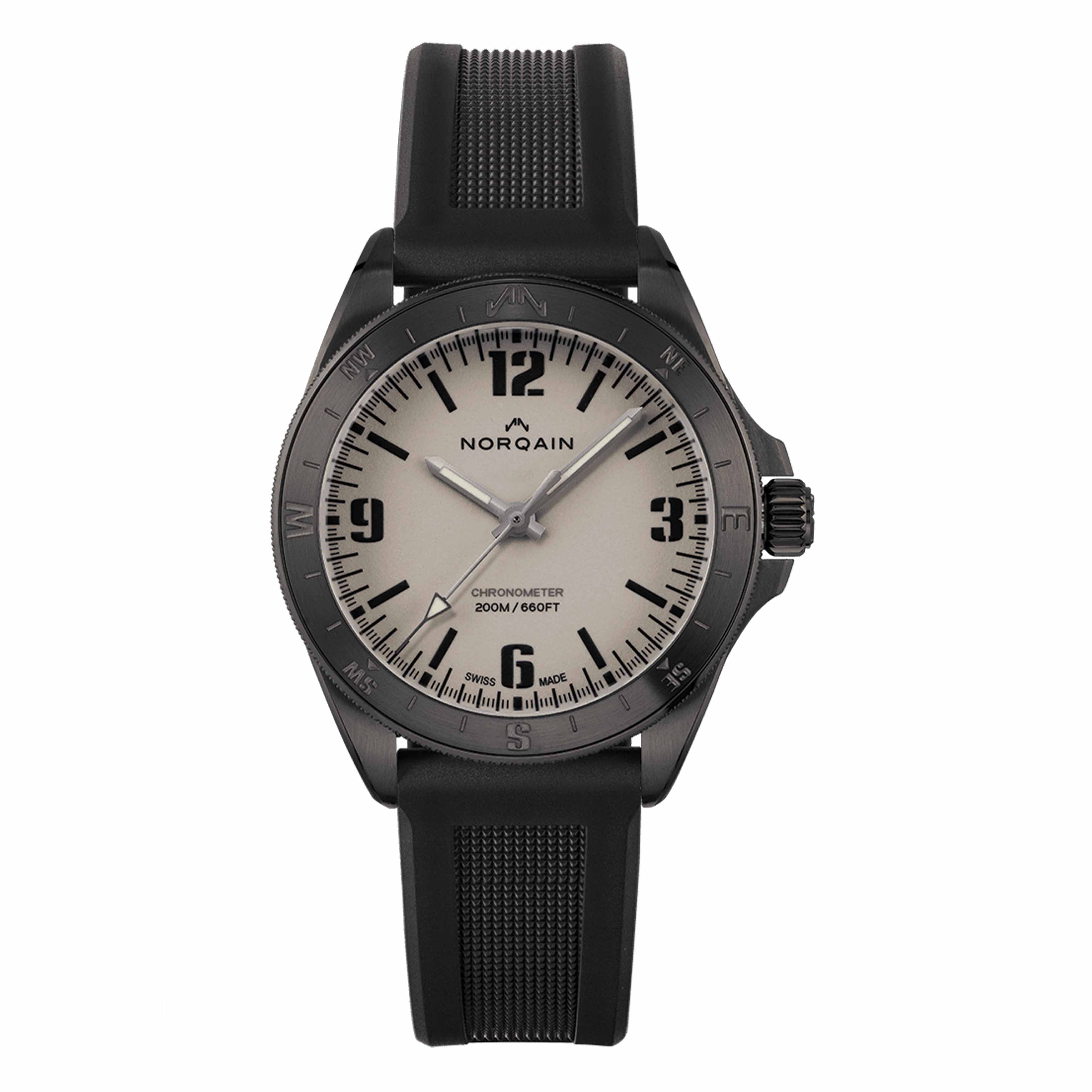 Norqain Adventure Neverest Night Sight watch, 40mm Green Dial, N1001.21B01.C01.R01