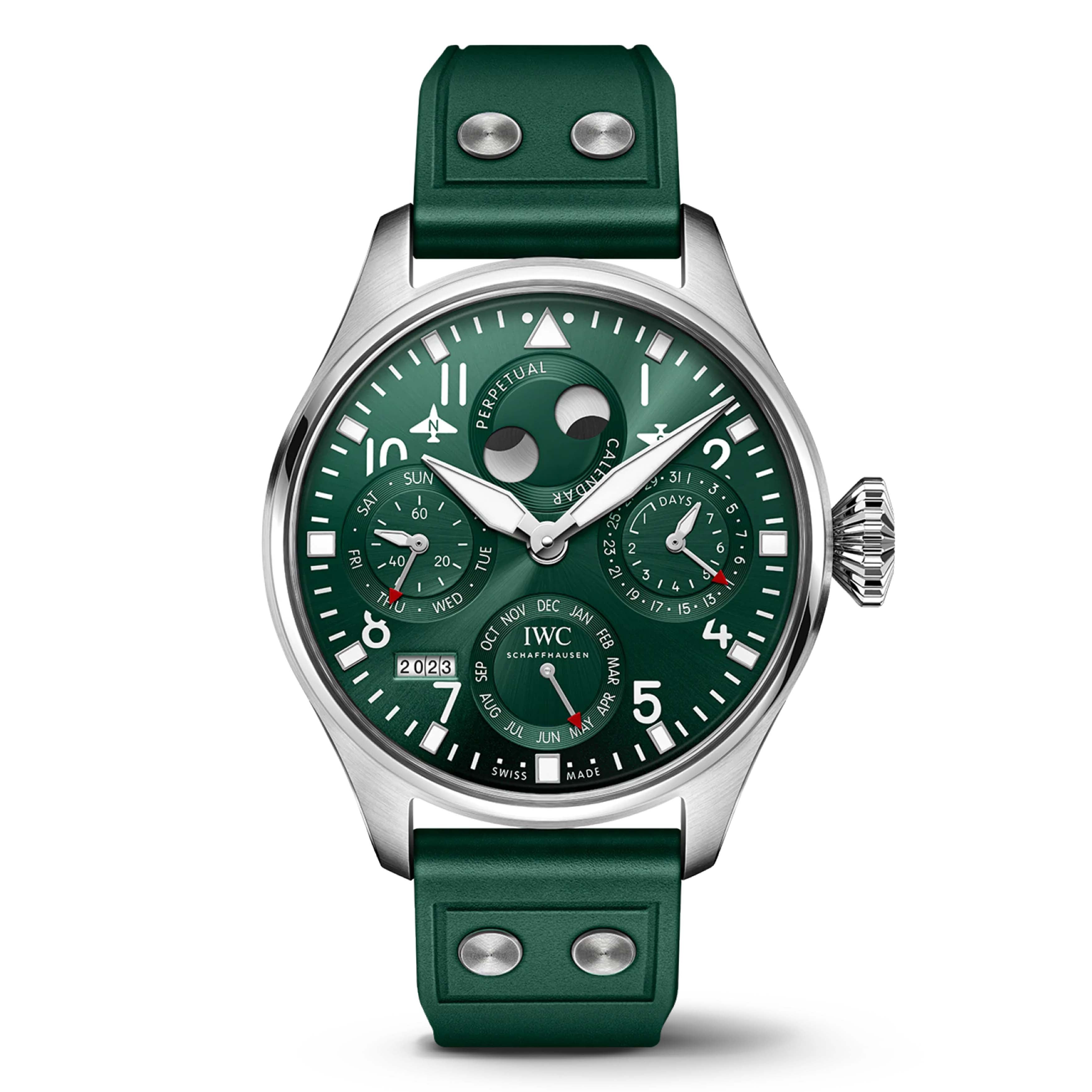 IWC Big Pilot's Watch Perpetual Calendar Watch, 46mm Green Dial, IW503608