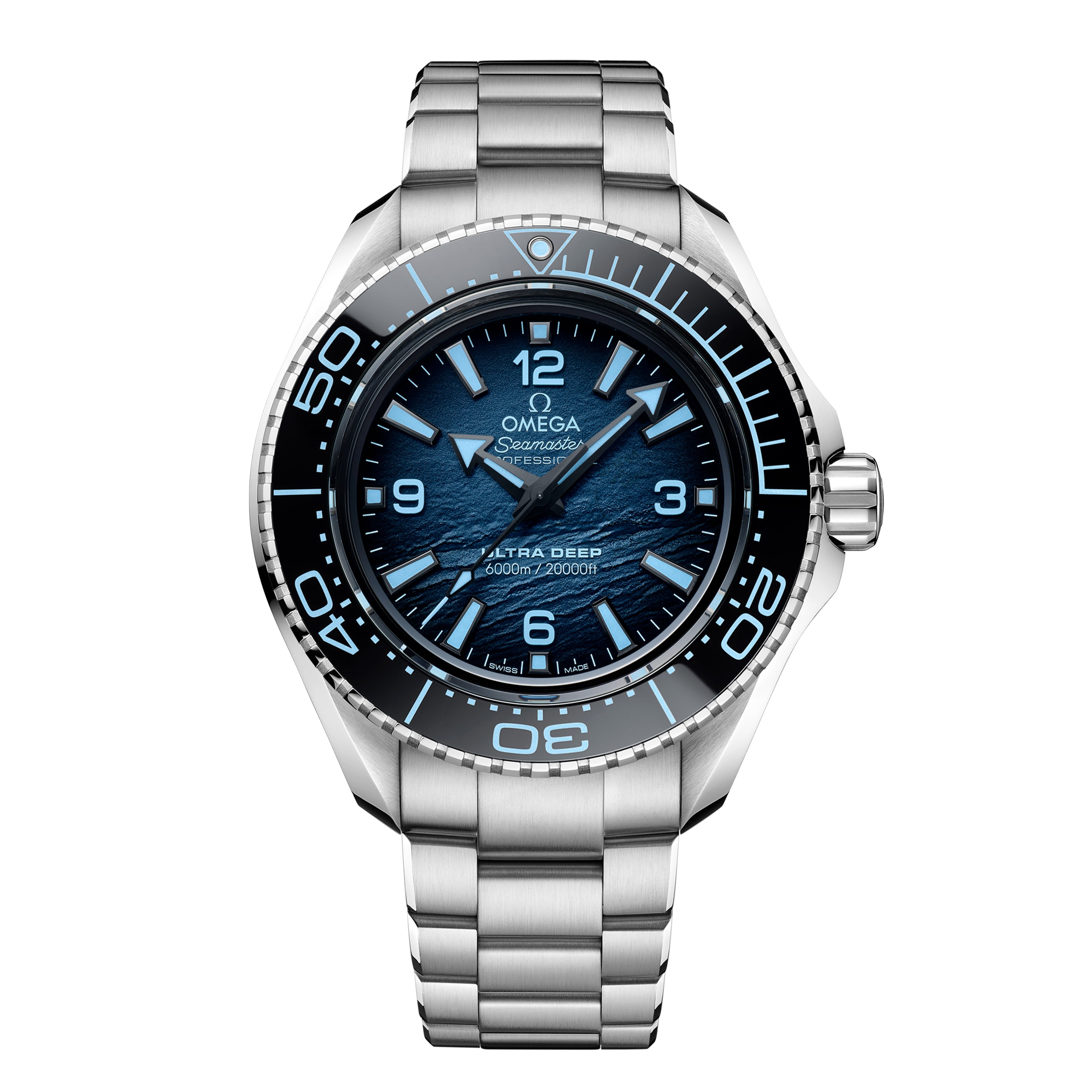 Omega Seamaster Ultra Deep 6000m Watch, 45.5mm Summer Blue Dial, 215.30.46.21.03.002