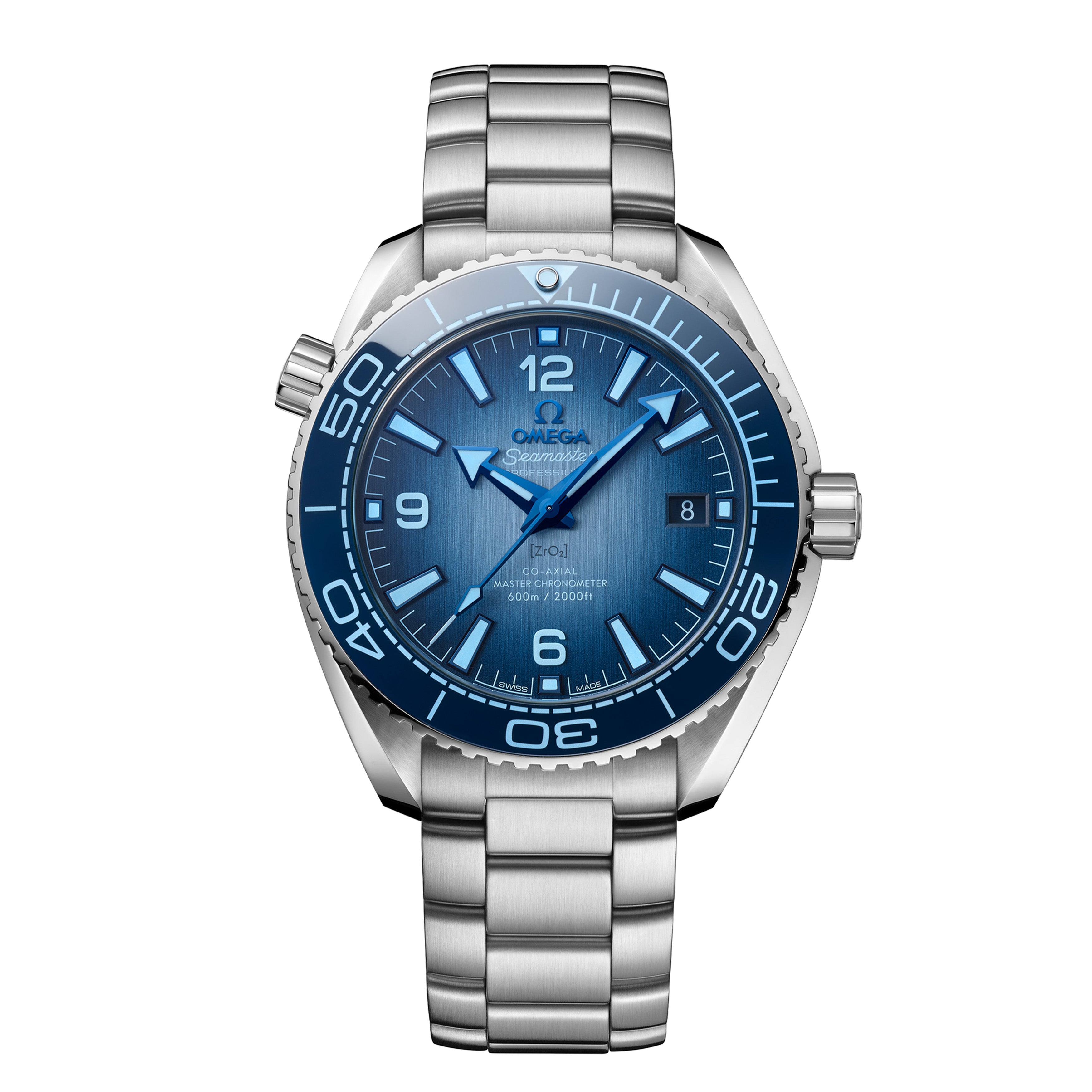 Omega Seamaster Planet Ocean 600m Watch, 39.5mm Summer Blue Dial, 215.30.40.20.03.002
