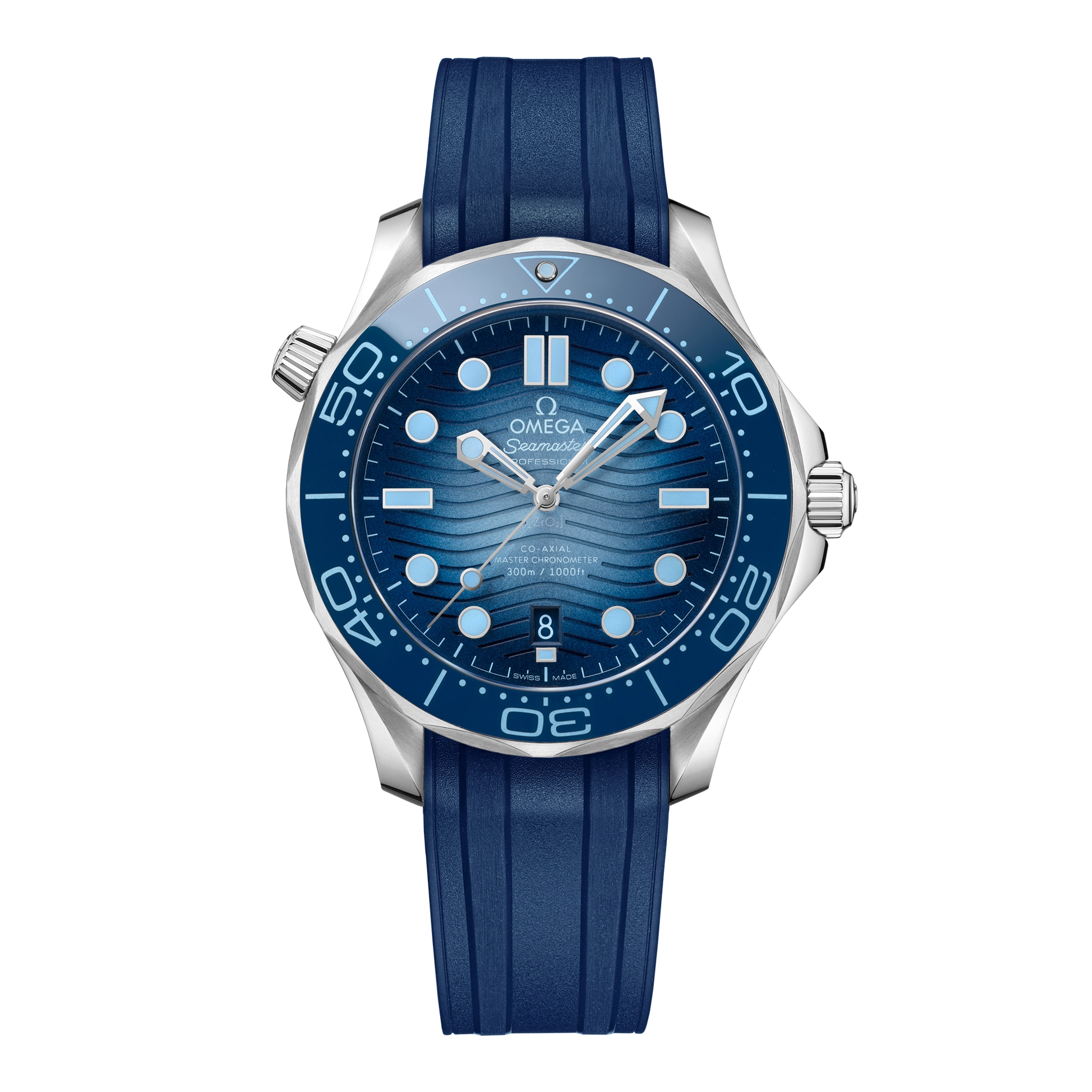 Omega Seamaster Diver 300m Watch, 42mm Summer Blue Dial, 210.32.42.20.03.002