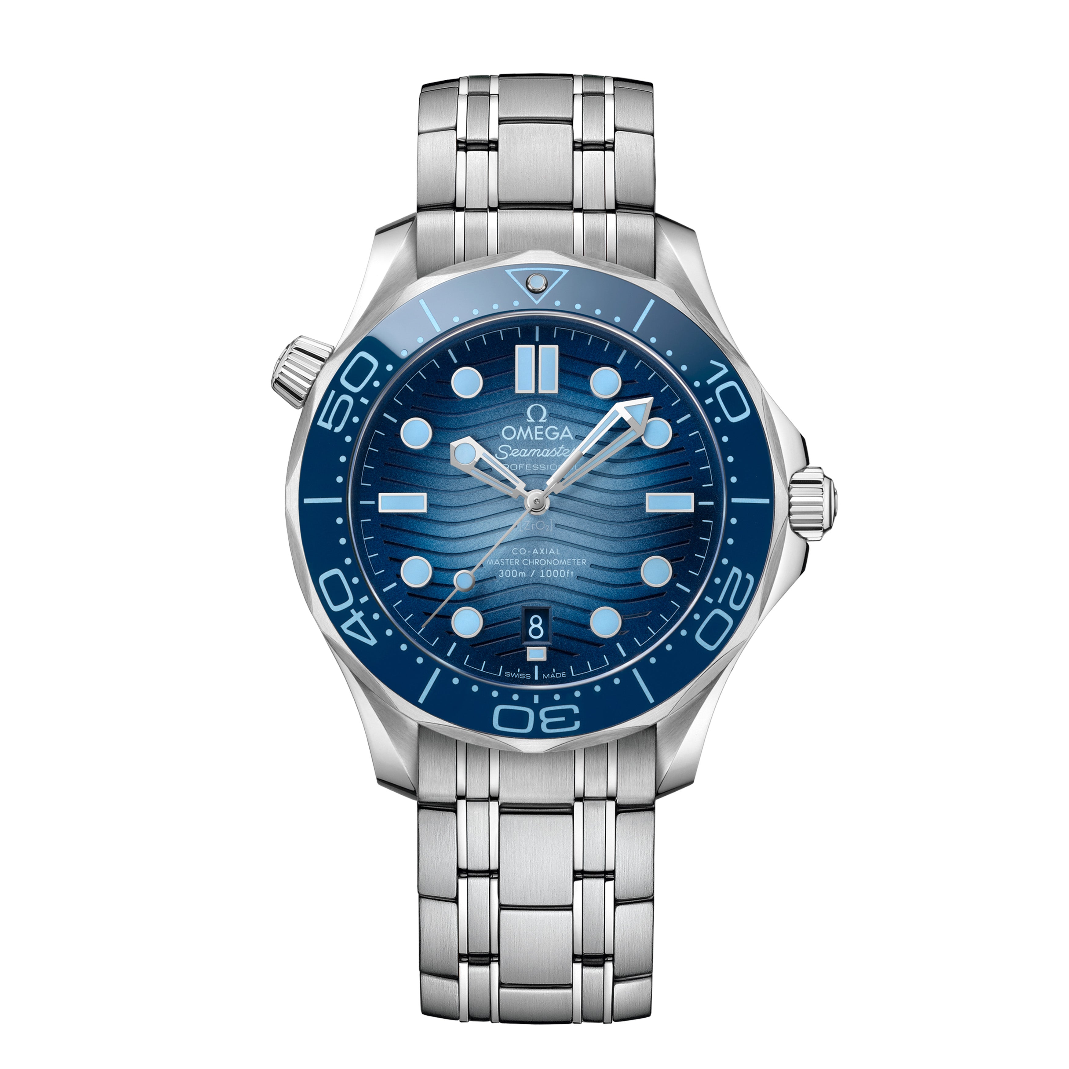 Omega Seamaster Diver 300m Watch, 42mm Summer Blue Dial, 210.30.42.20.03.003