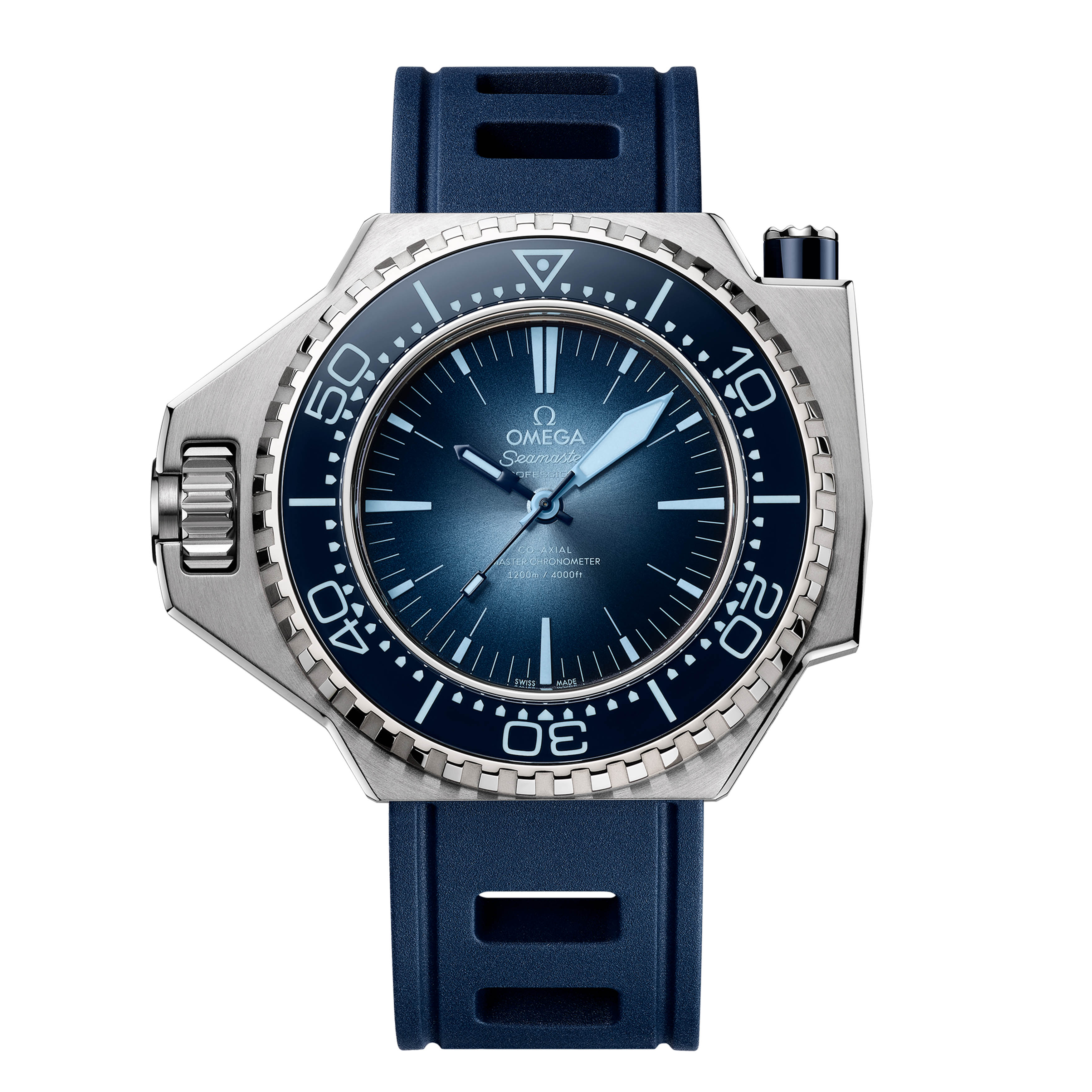 Omega Seamaster Ploprof 1200m Watch, 45mm Summer Blue Dial, 227.32.55.21.03.001