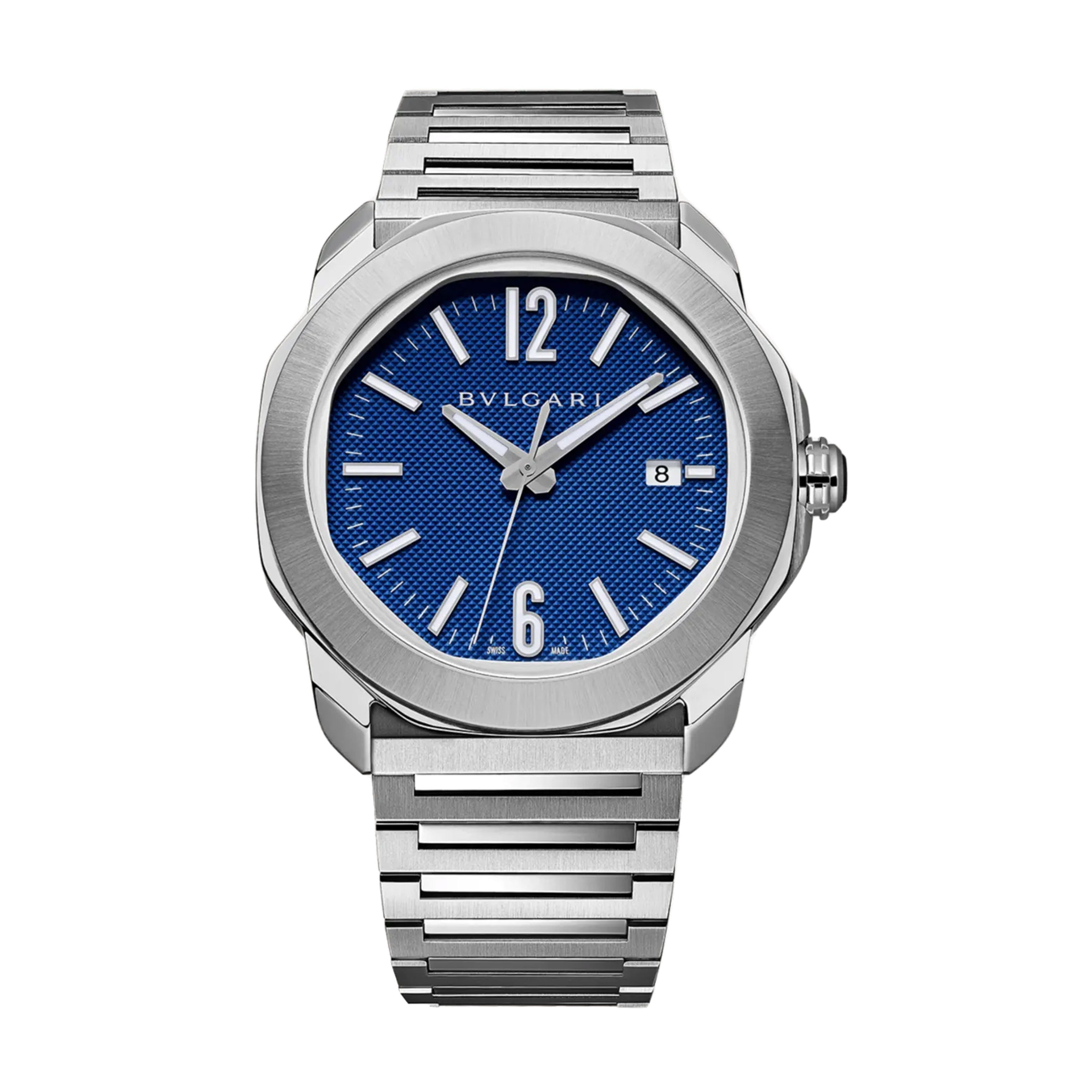Bulgari Octo Roma Watch, 41mm Blue Dial, 103739