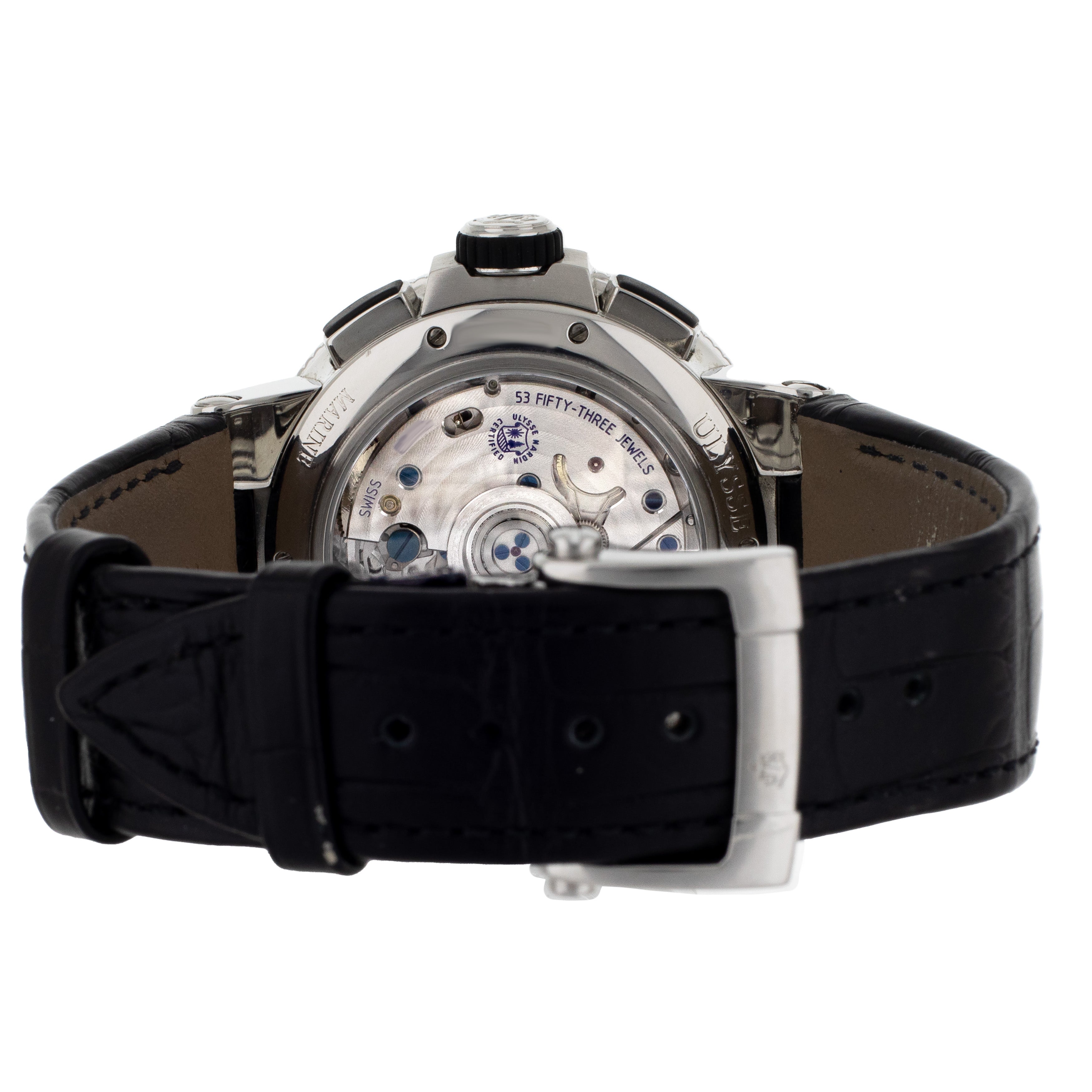 Ulysse Nardin Marine Chronograph Stainless Steel White Dial 43mm 1533-150/40