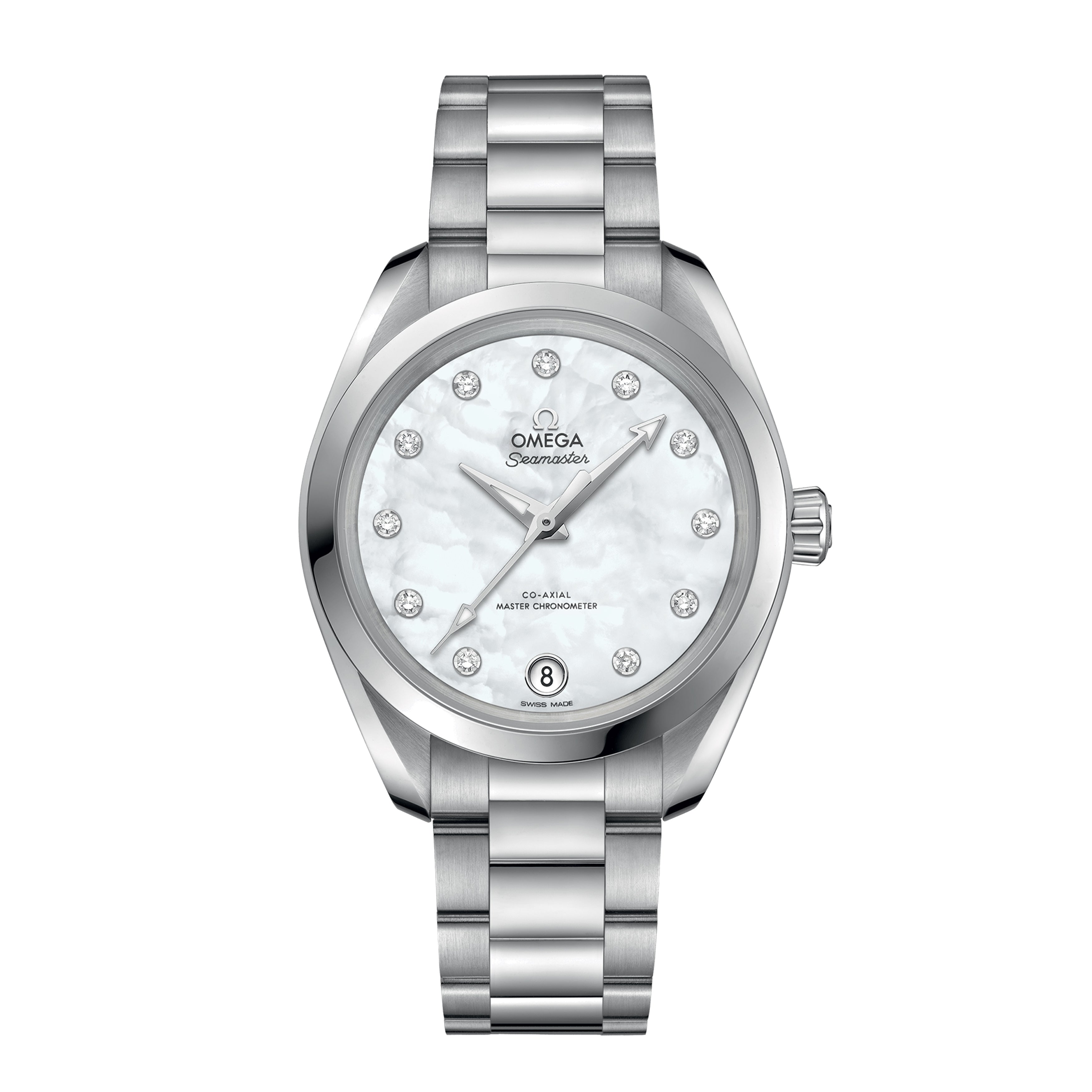 Omega Seamaster Aqua Terra Watch, 34mm Mother of Pearl Dial, 220.10.34.20.55.001