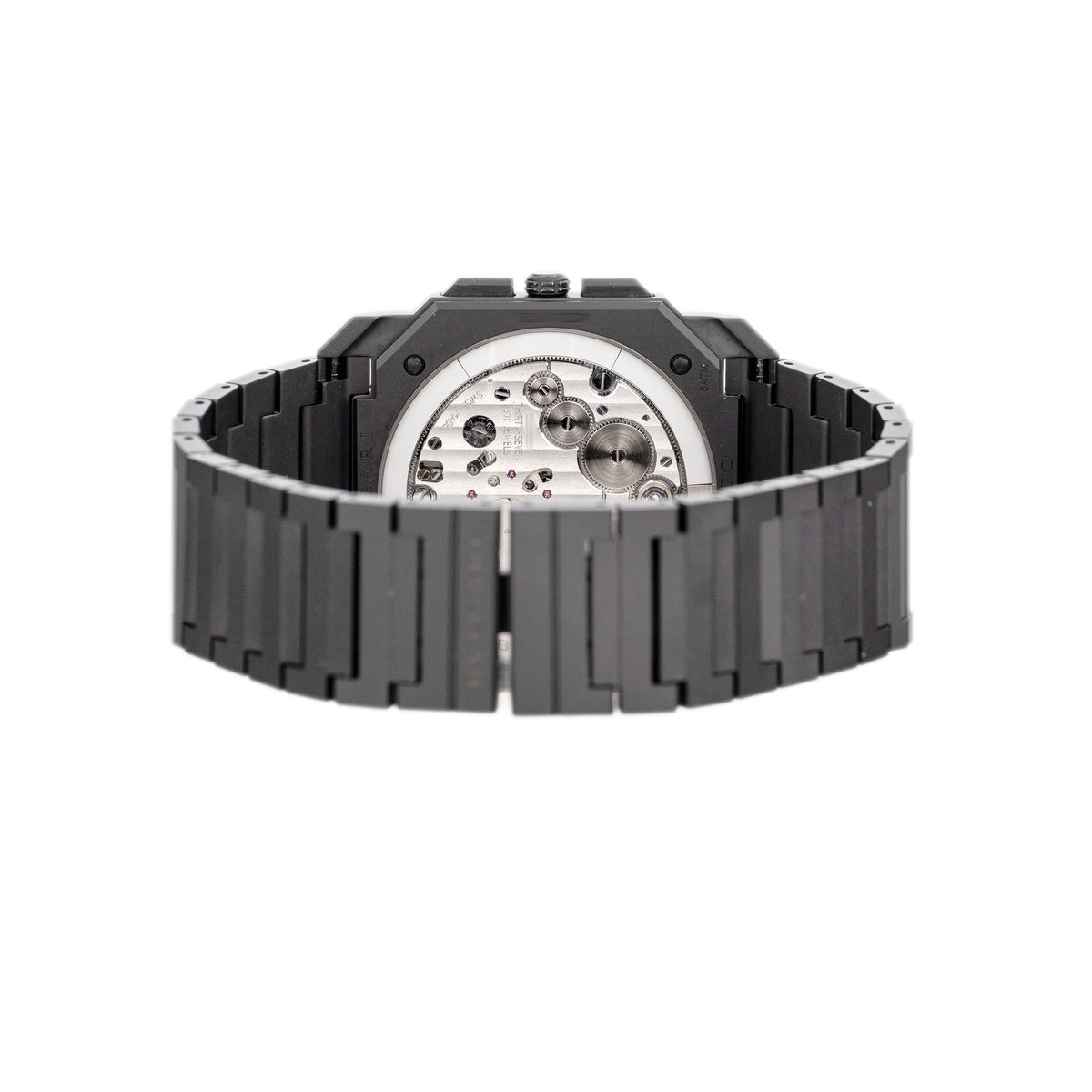 Bulgari Octo Finissimo Chronograph GMT Ceramic Black Dial 43mm 103278 Full Set