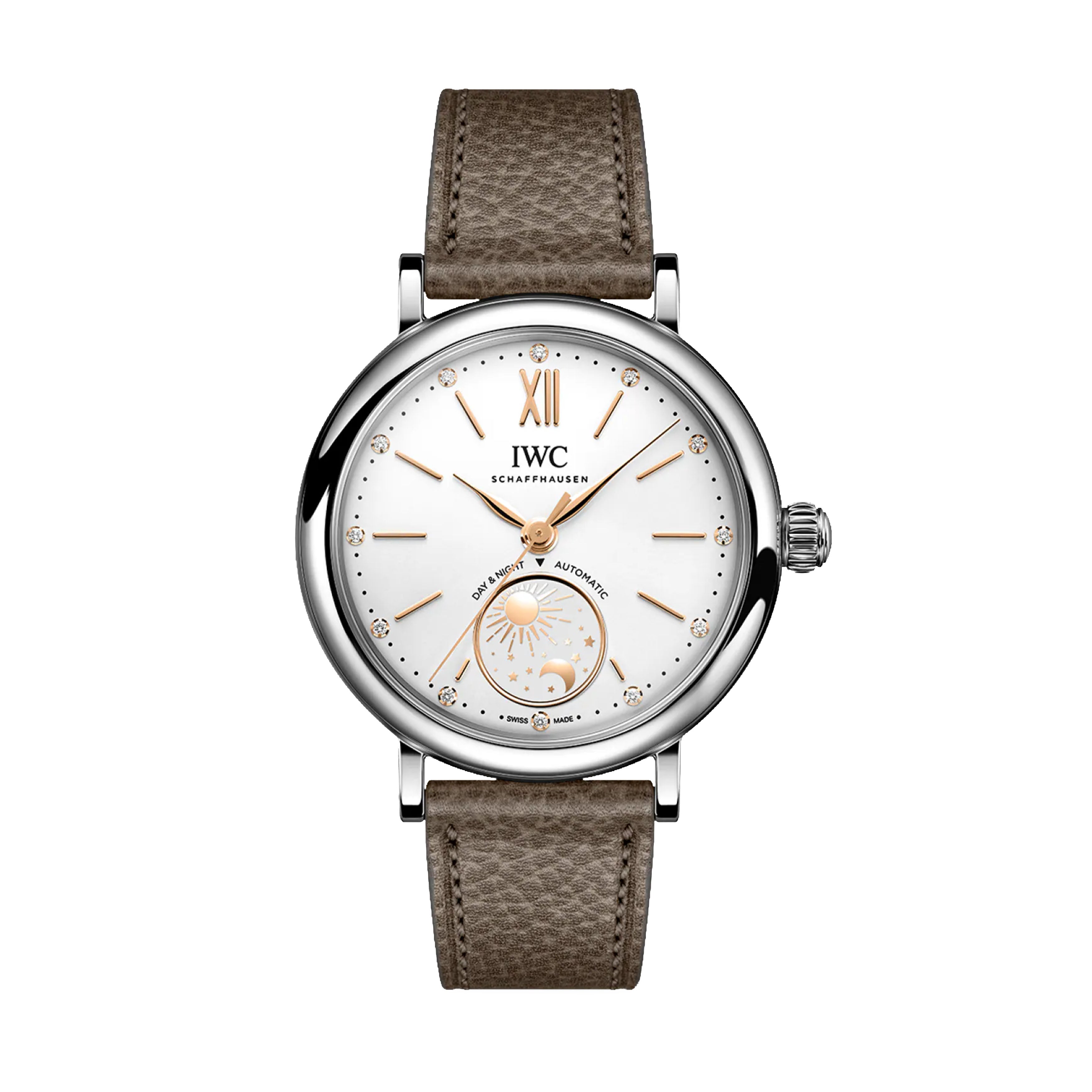 IWC Portofino Automatic Day & Night 34 Watch, 34mm Silver Dial, IW459801