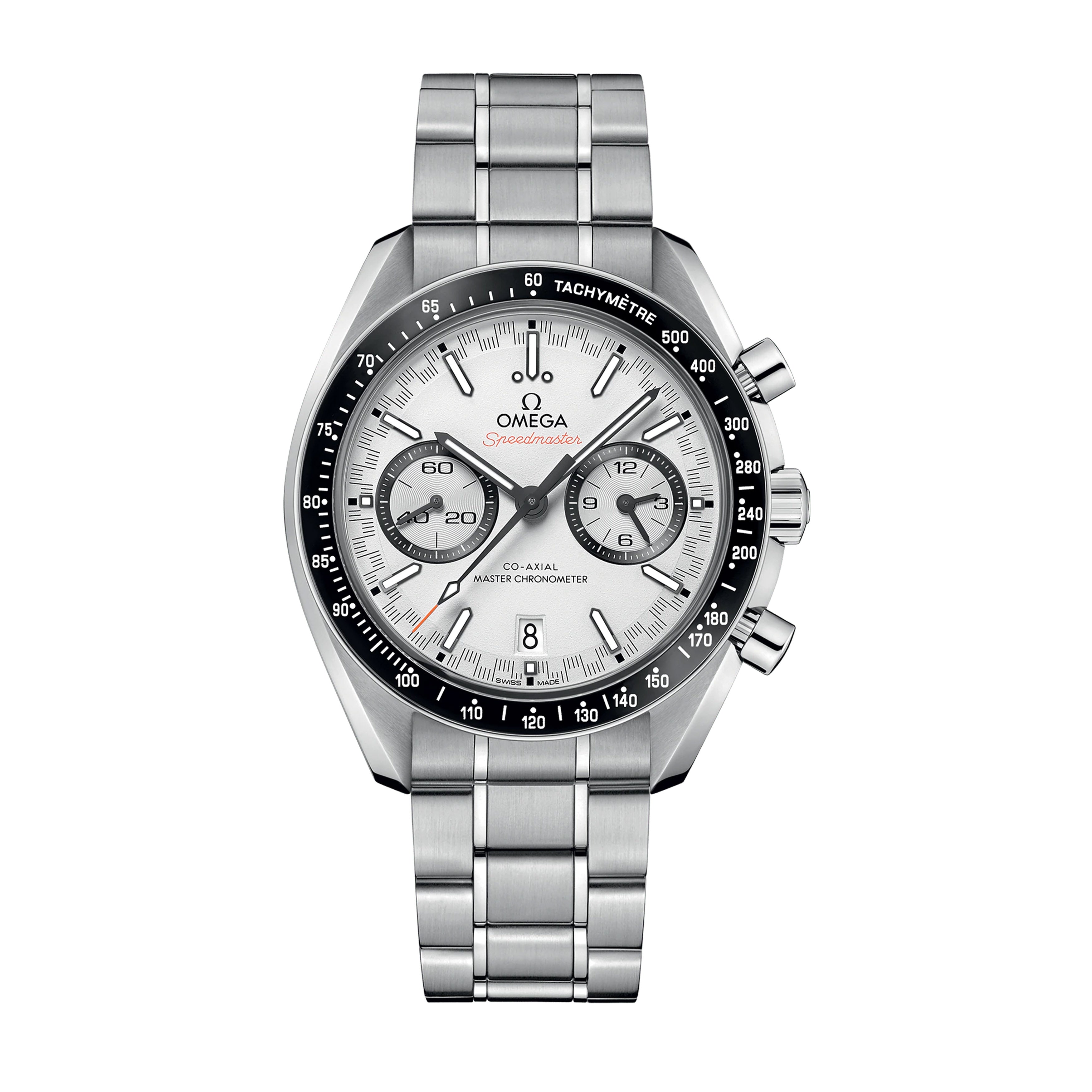 Omega Speedmaster Racing Chronograph Watch, 44.25mm White Dial, 329.30.44.51.04.001