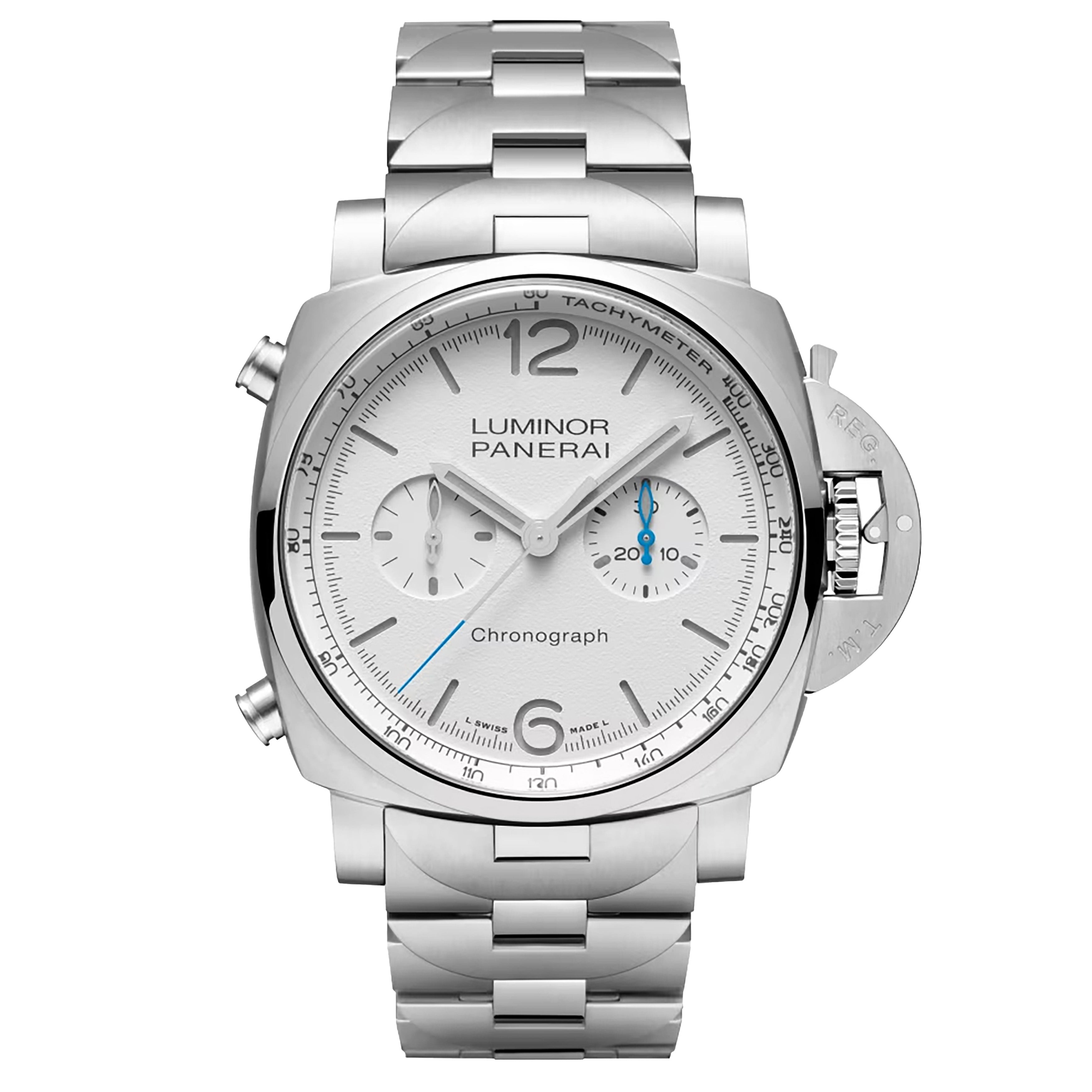 Panerai Luminor Chrono Watch, 44mm White DIal, PAM01548