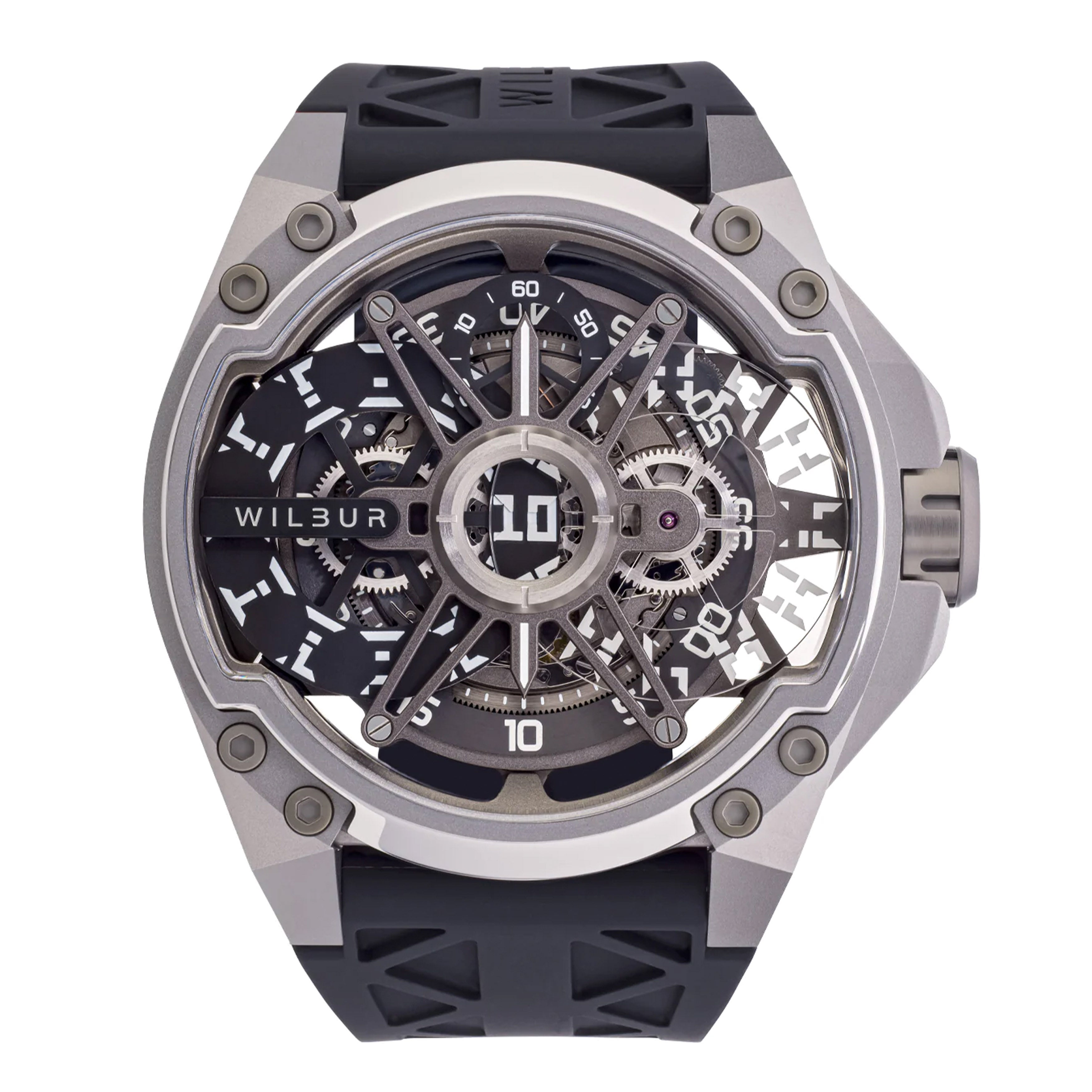 Wilbur Leo JW 1.2 Watch, 48mm Black Skeleton Dial, LEO0JW1.2