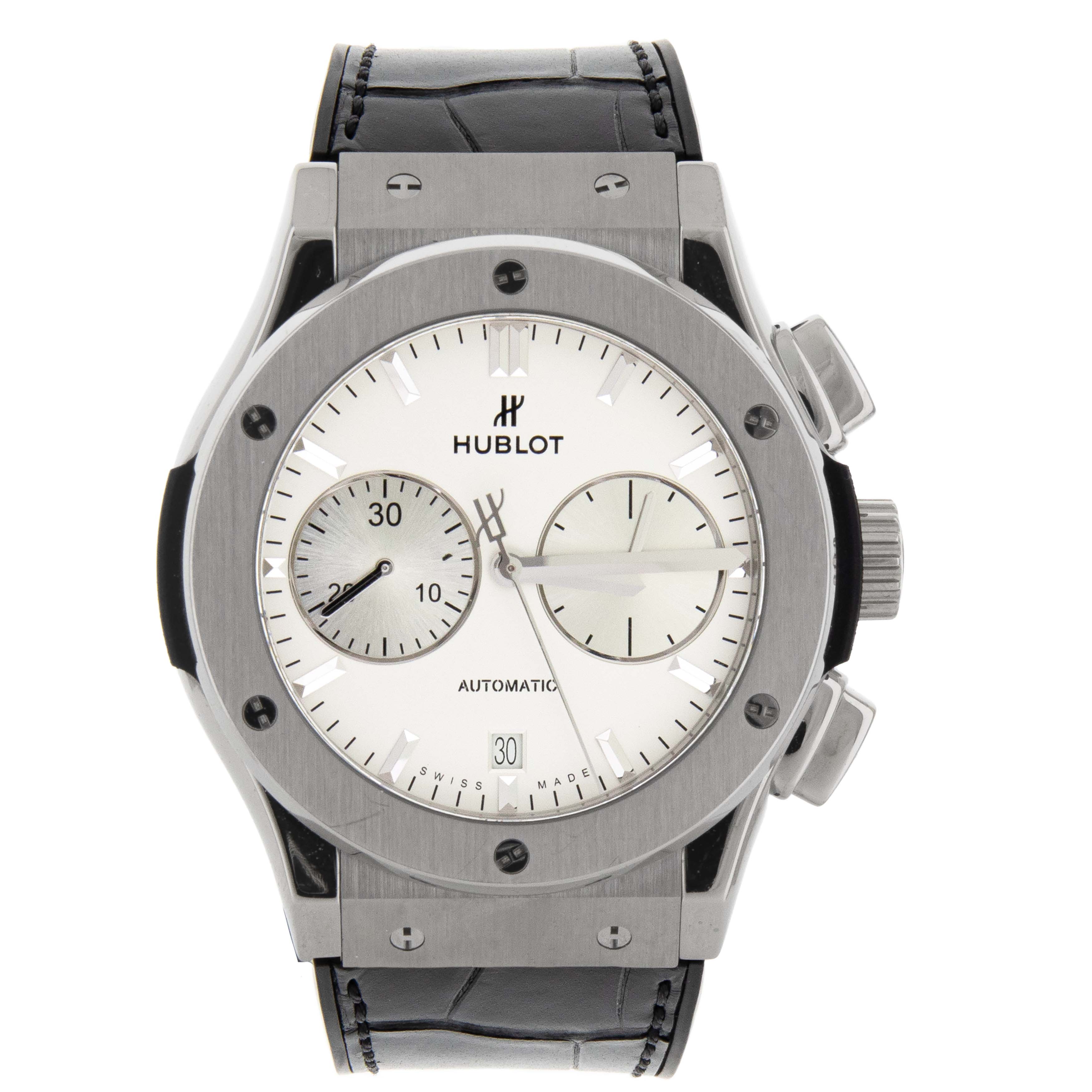 Hublot Classic Fusion Chronograph Titanium Opaline Dial 45mm 521.NX.2611.LR