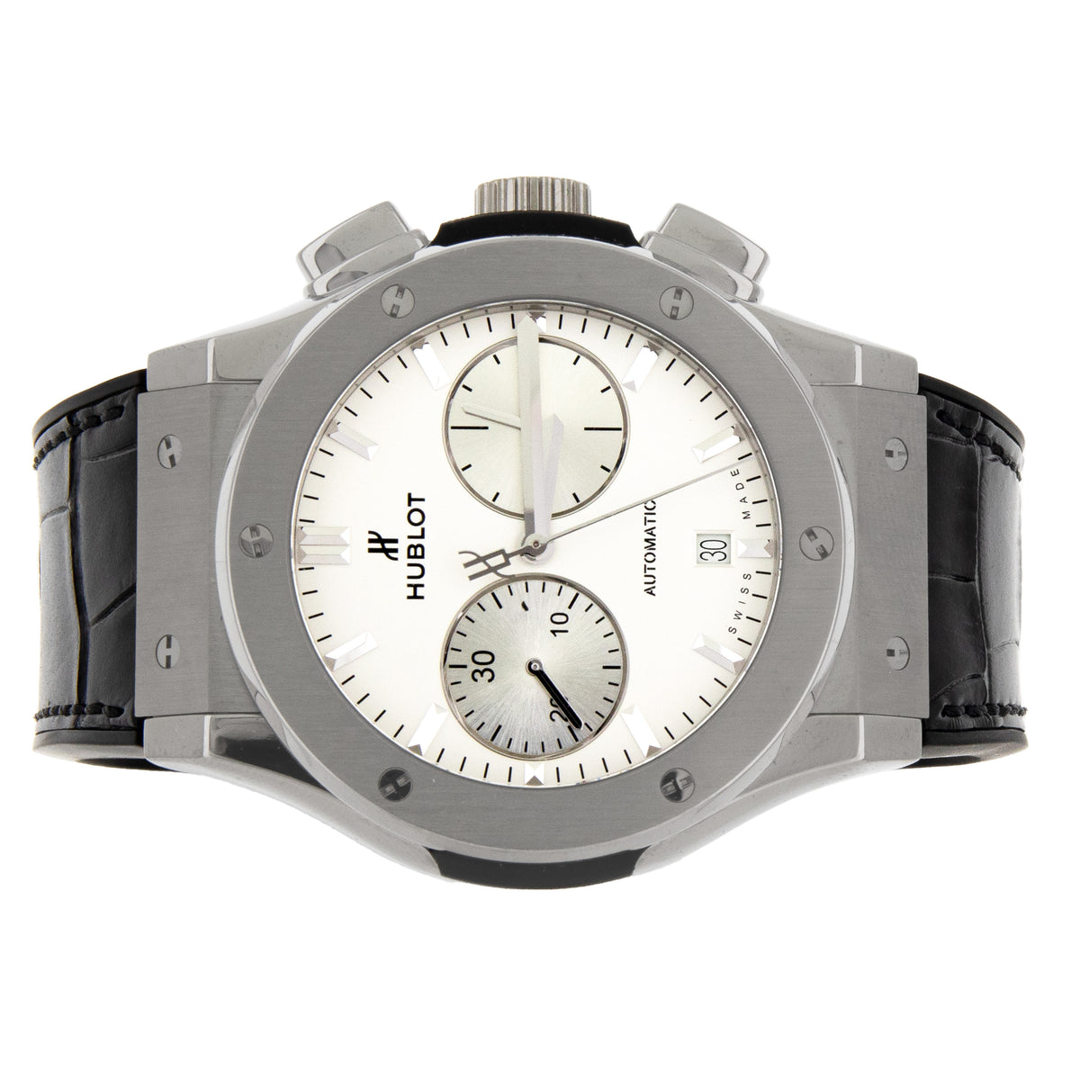 Hublot Classic Fusion Chronograph Titanium Opaline Dial 45mm 521.NX.2611.LR