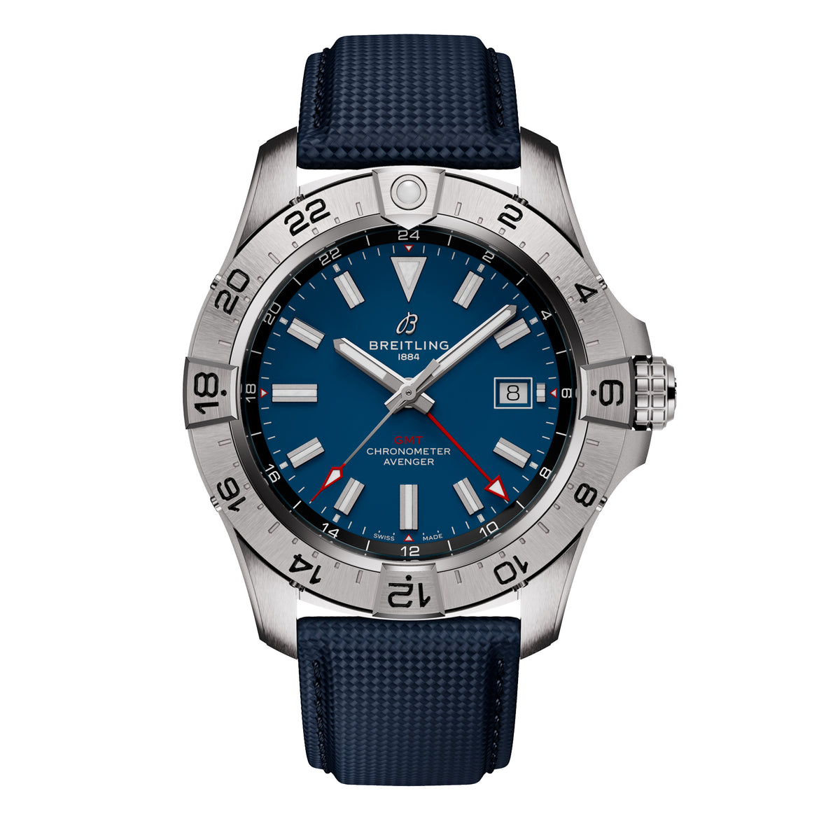 Breitling Avenger Automatic GMT 44 Watch, 44mm Blue Dial, A32320101C1X1