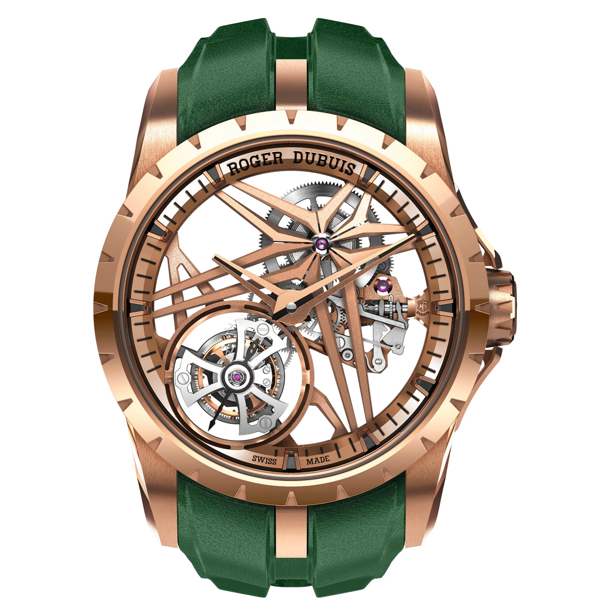 Roger Dubuis Excalibur Monotourbillon Eon Gold Watch, 42mm Eon Gold Skeleton Dial, DBEX0981