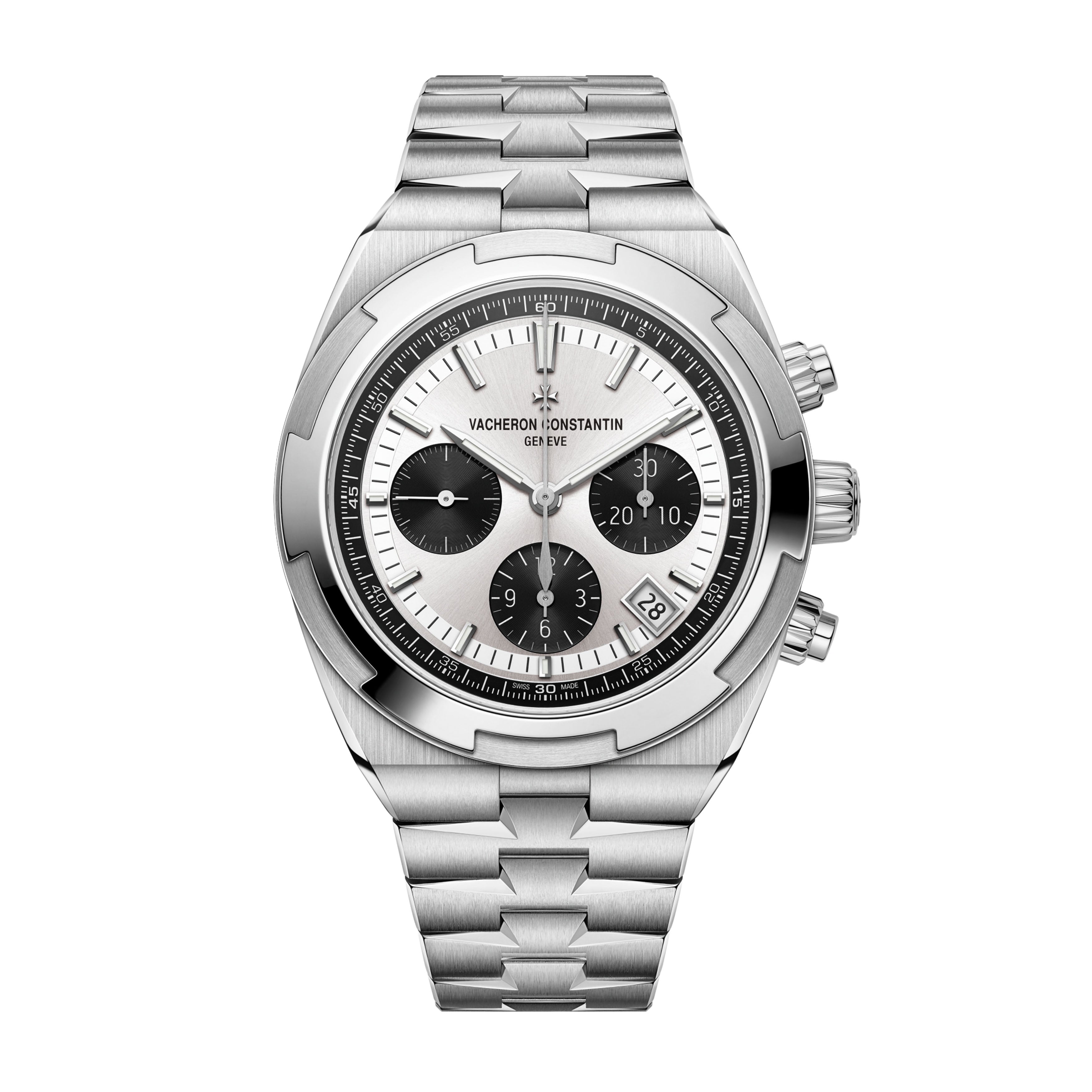 Vacheron Constantin Overseas Chronograph Watch, 42.5mm Silver Dial, 5520V/210A-B686