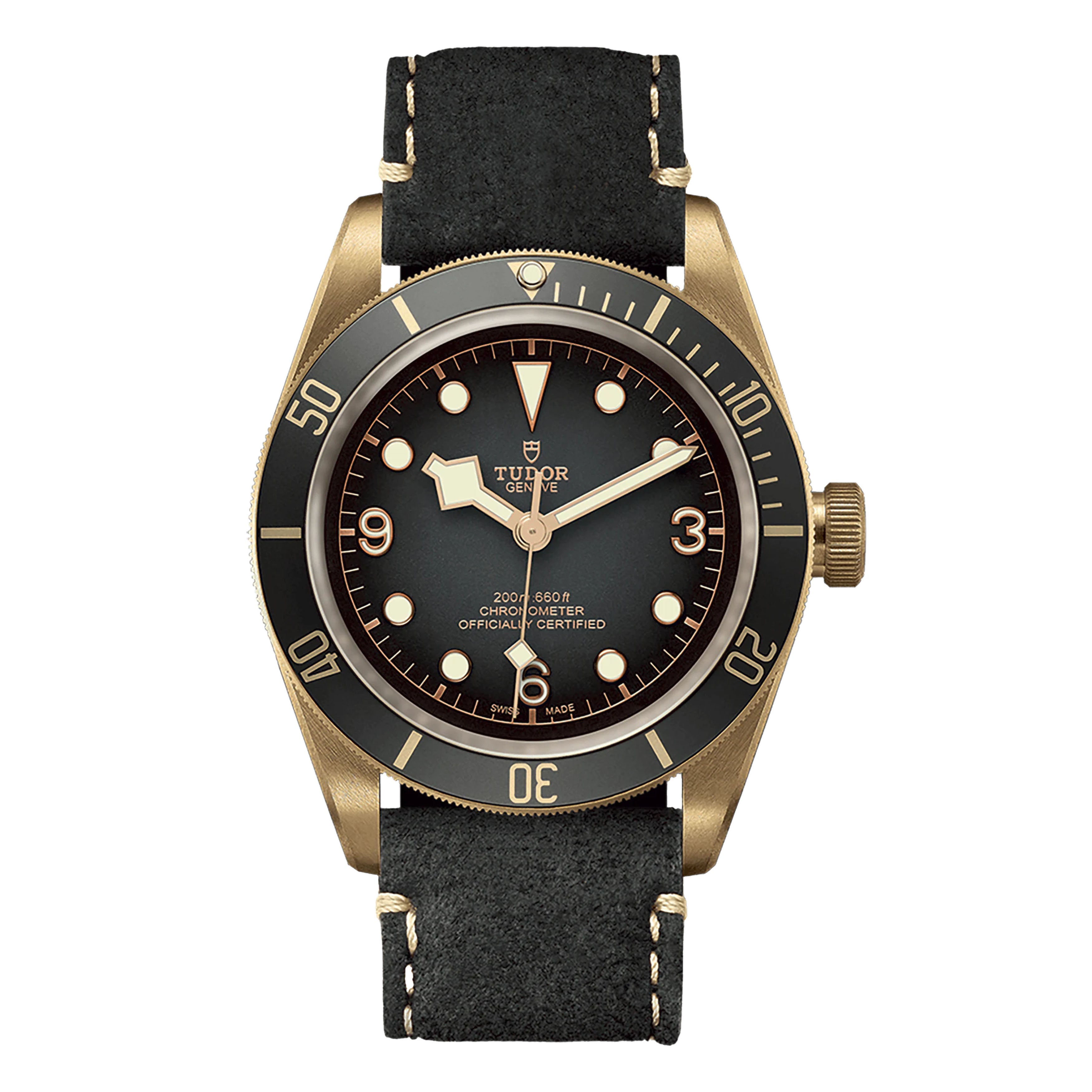 Tudor Black Bay Bronze Watch, 43mm Black Dial, M79250BA-0001