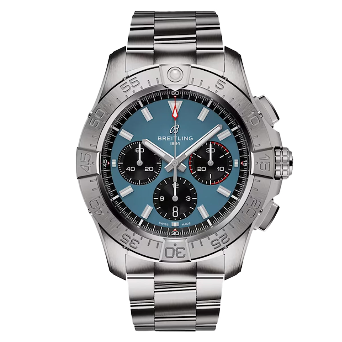 Breitling Avenger B01 Chronograph 44 Watch, 44mm Blue Dial, AB0147101C1A1
