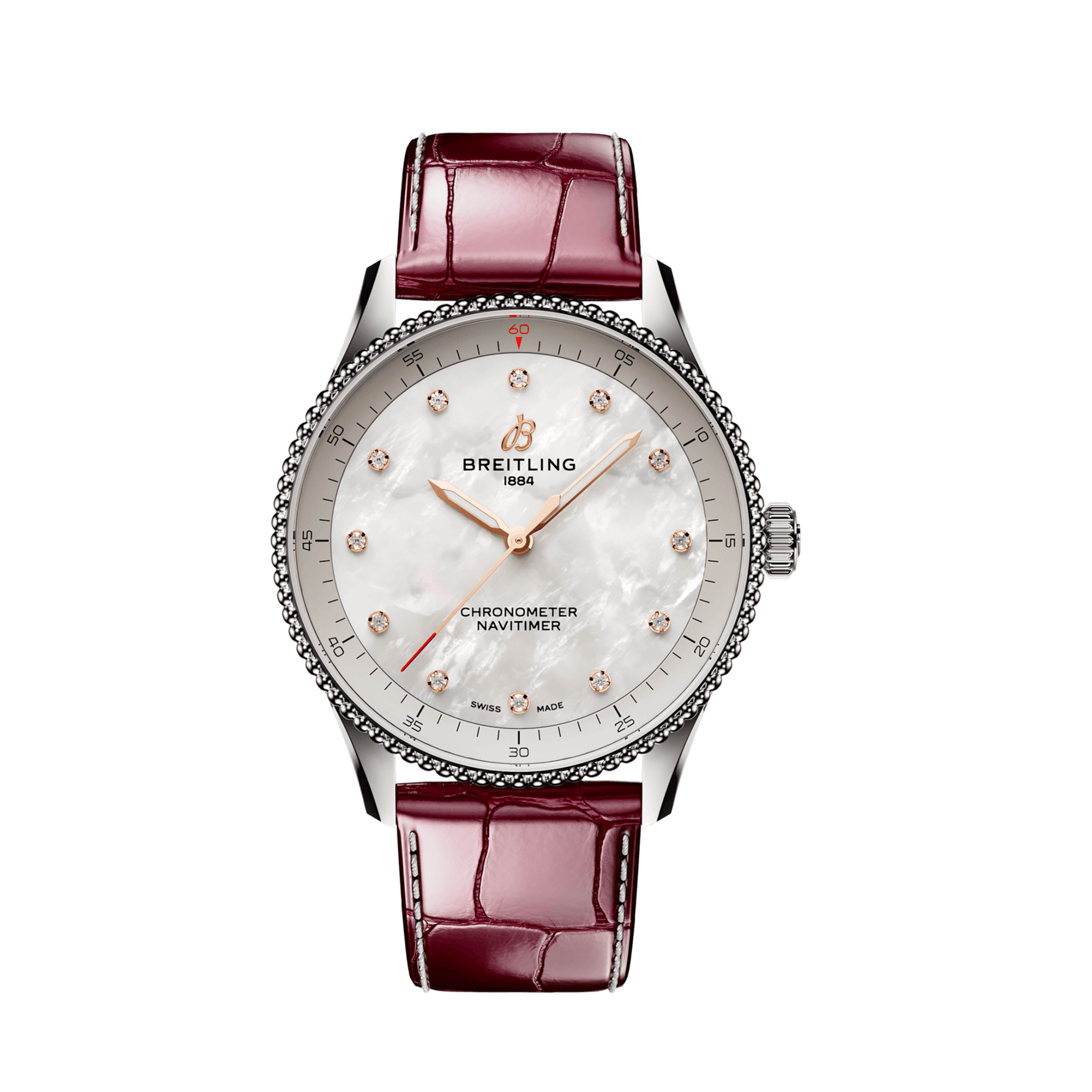 Breitling Navitimer 32 Watch, 32mm Mother of Pearl Dial, A77320E61A2P2