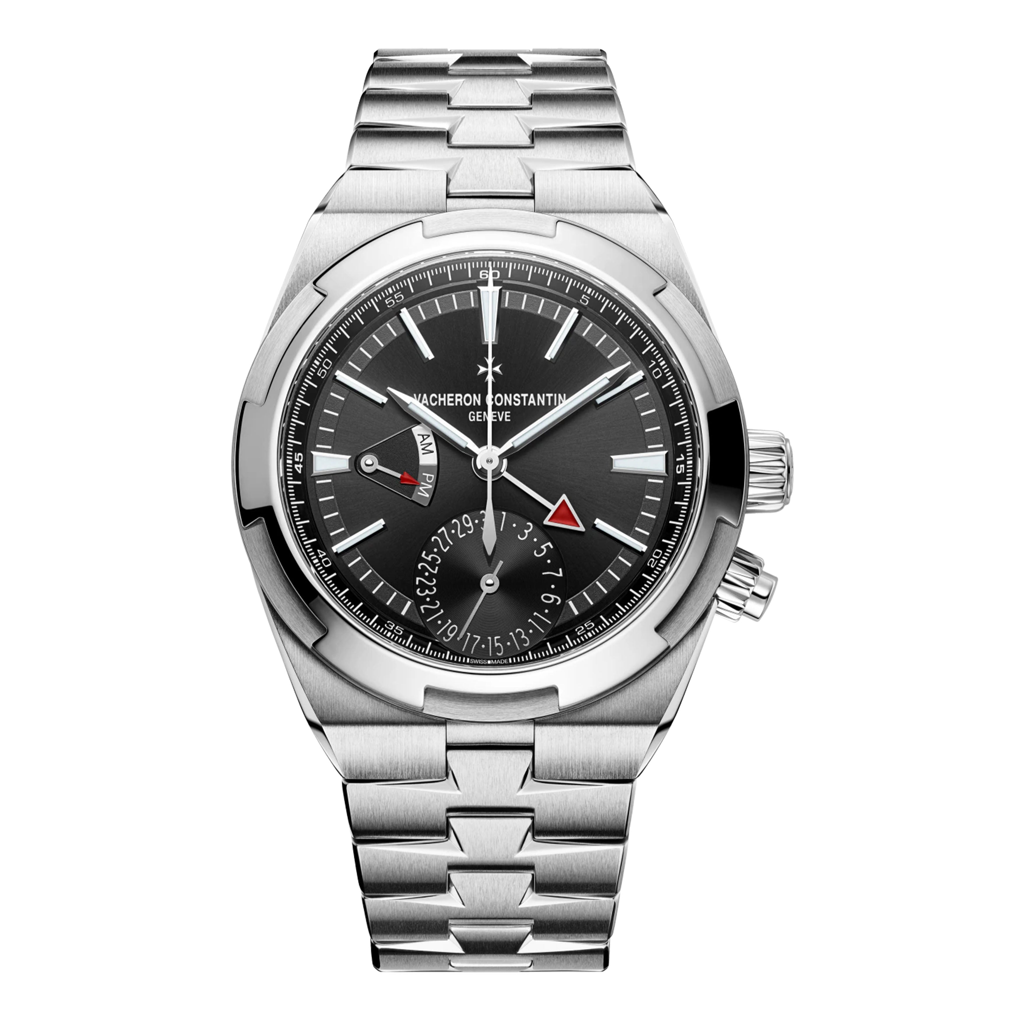 VACHERON CONSTANTIN OVERSEAS DUAL TIME WATCH, 41MM BLACK DIAL, 7920V/210A-B546