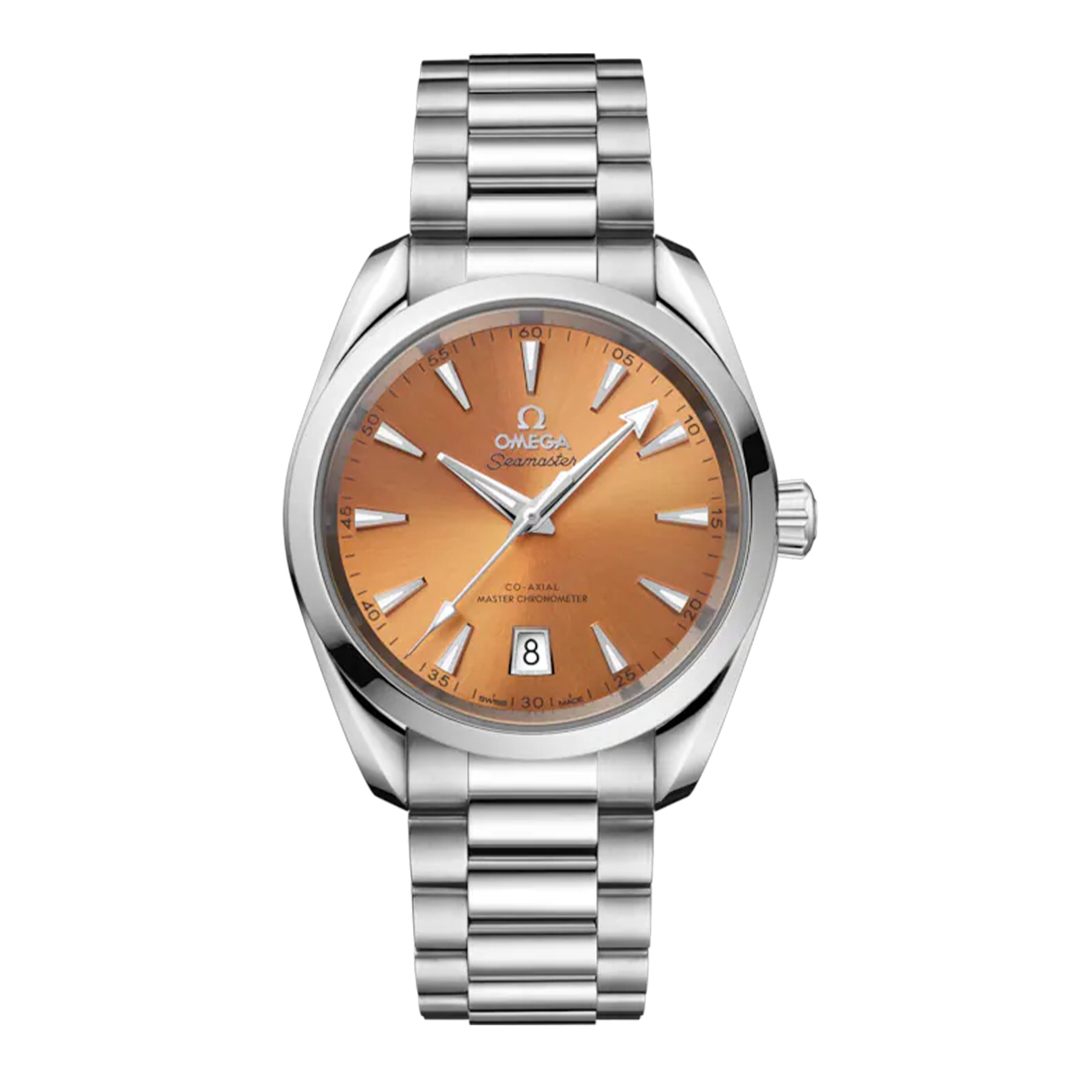 Omega Seamaster Aqua Terra 150m Shades Watch, 38mm Orange Dial, 220.10.38.20.12.001
