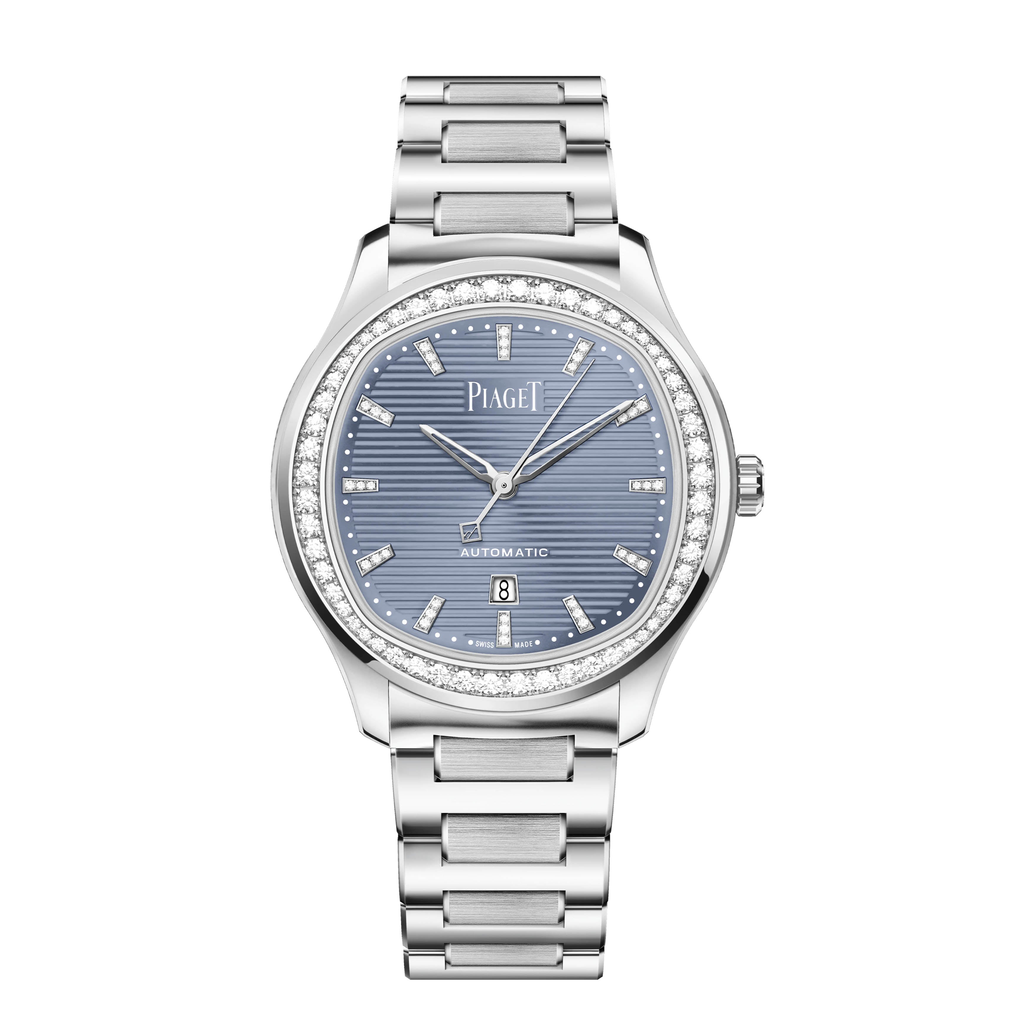 Piaget Polo Date Watch, 36mm Blue Dial, G0A47027