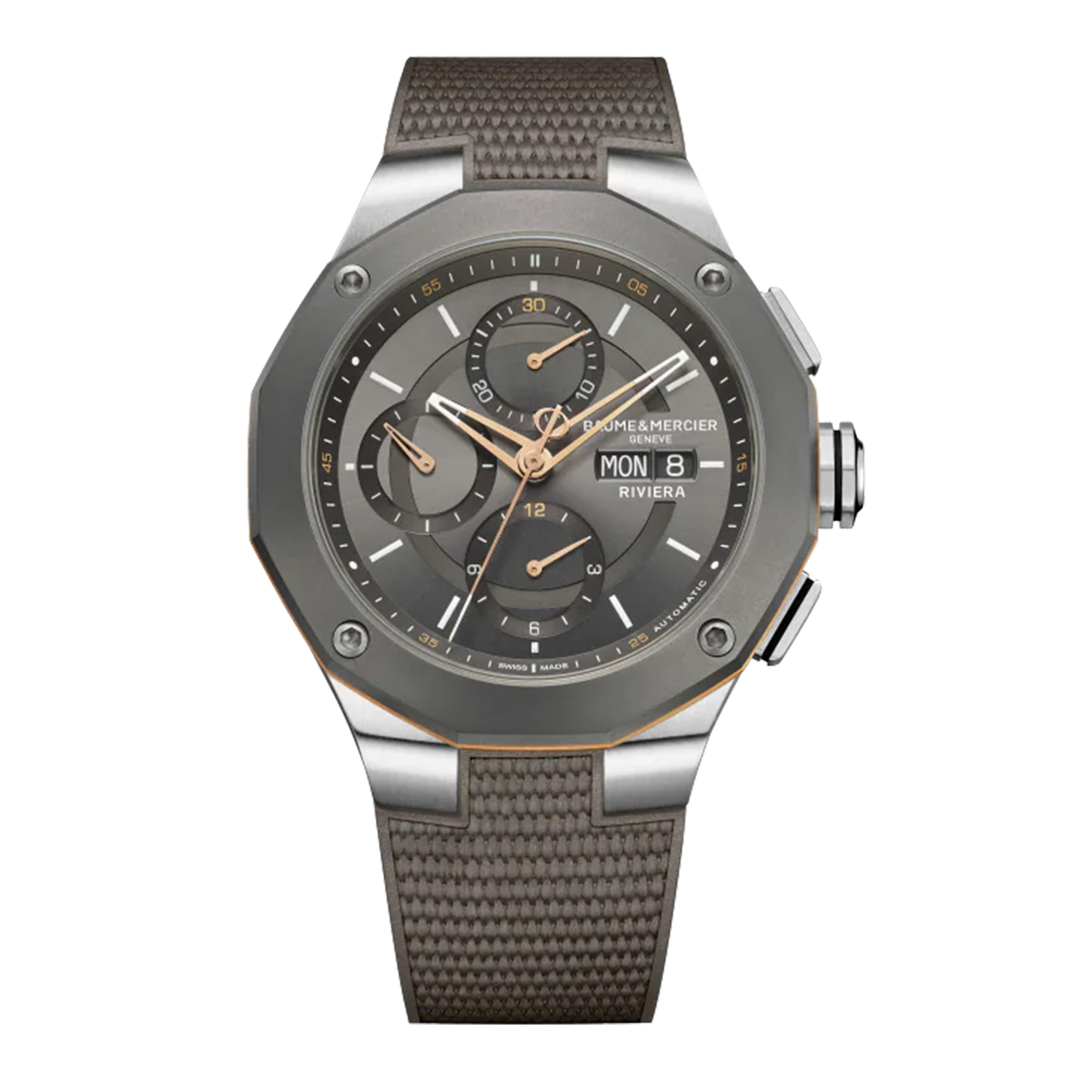 BAUME & MERCIER RIVIERA CHRONOGRAPH Watch, 43MM GREY DIAL, 10722