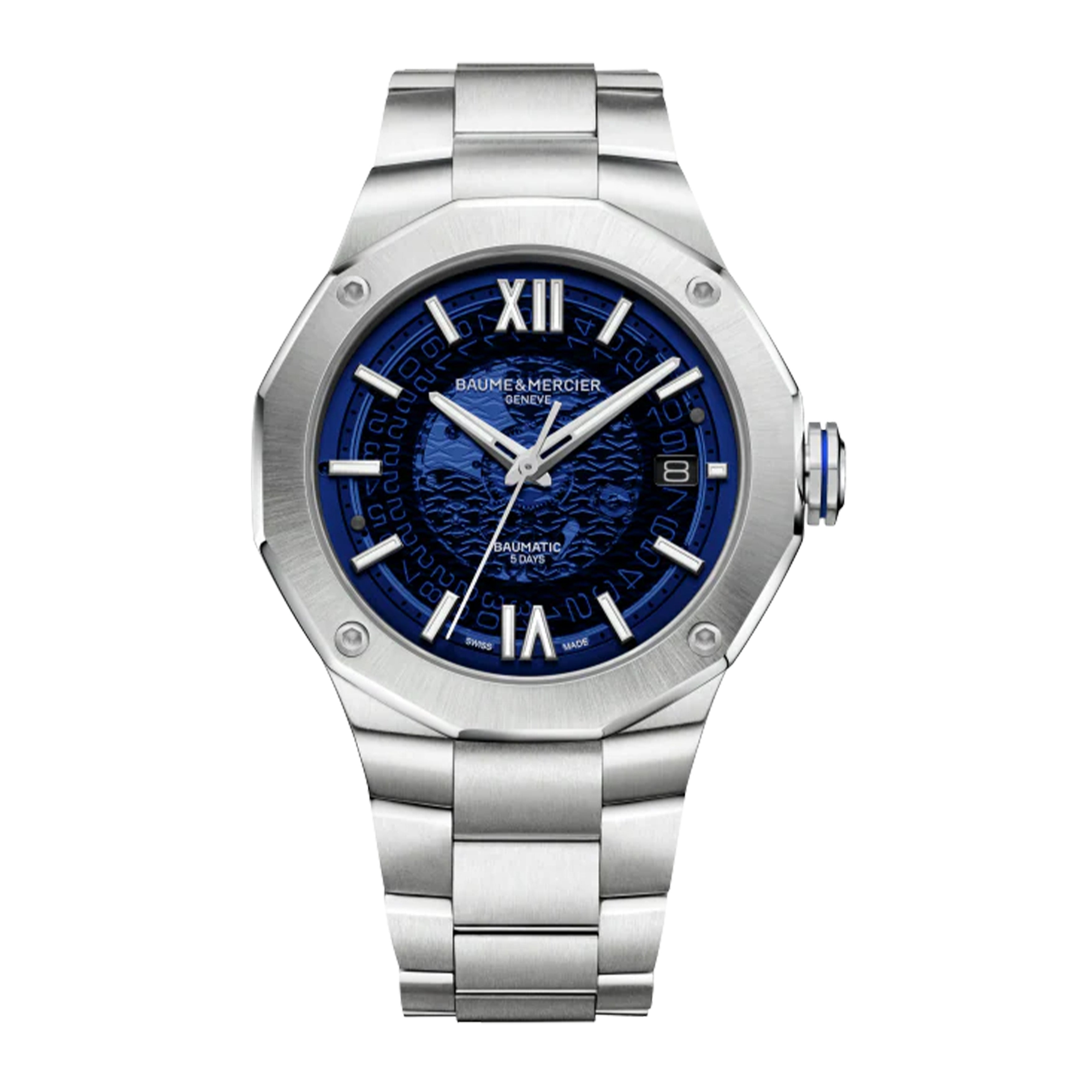 BAUME & MERCIER RIVIERA Watch, 42MM BLUE DIAL, 10616