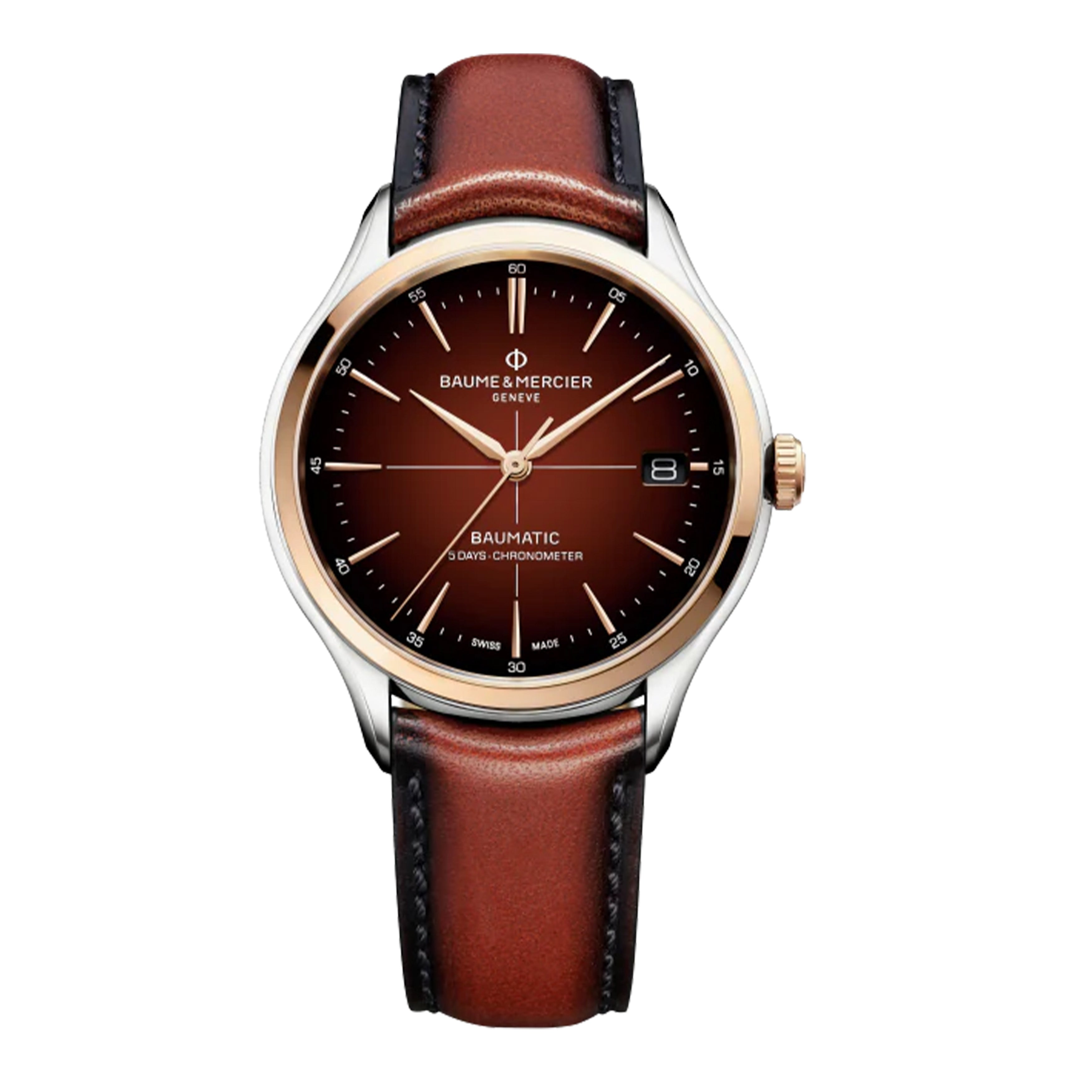 BAUME & MERCIER CLIFTON Watch, 40MM BROWN DIAL , 10713